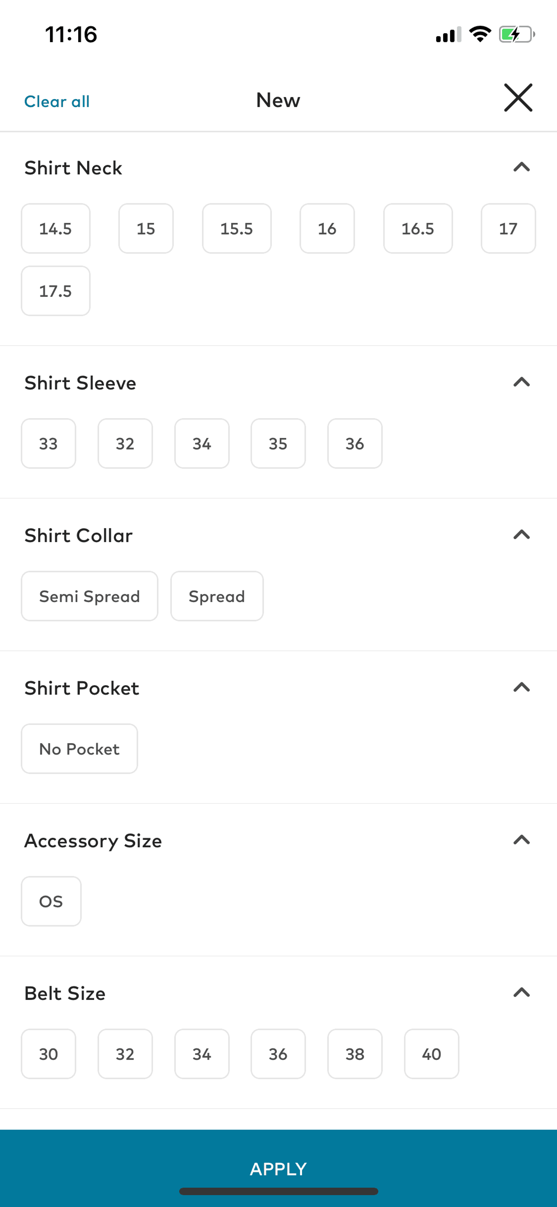 Bonobos iOS Shopping interface screenshot 17
