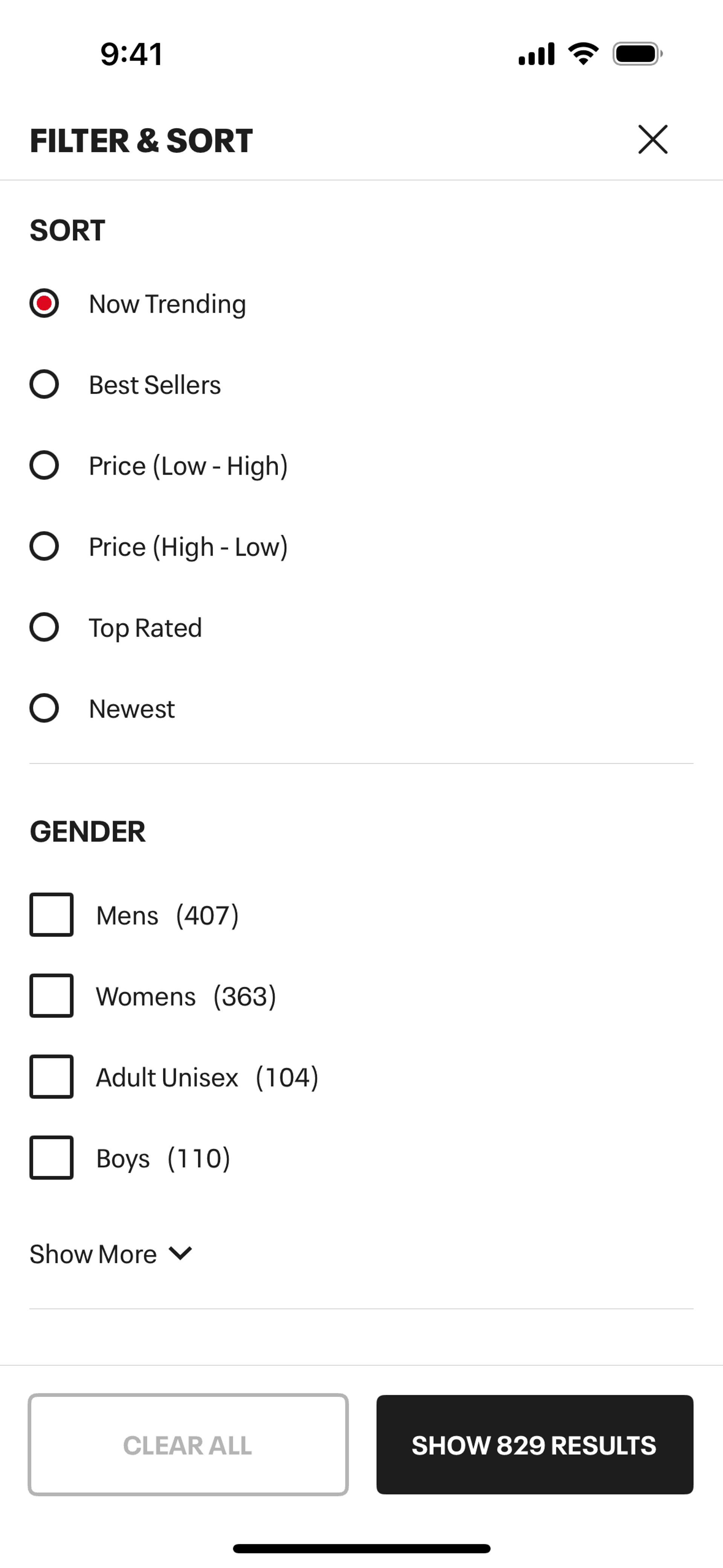 Under Armour iOS Shopping interface screenshot 19