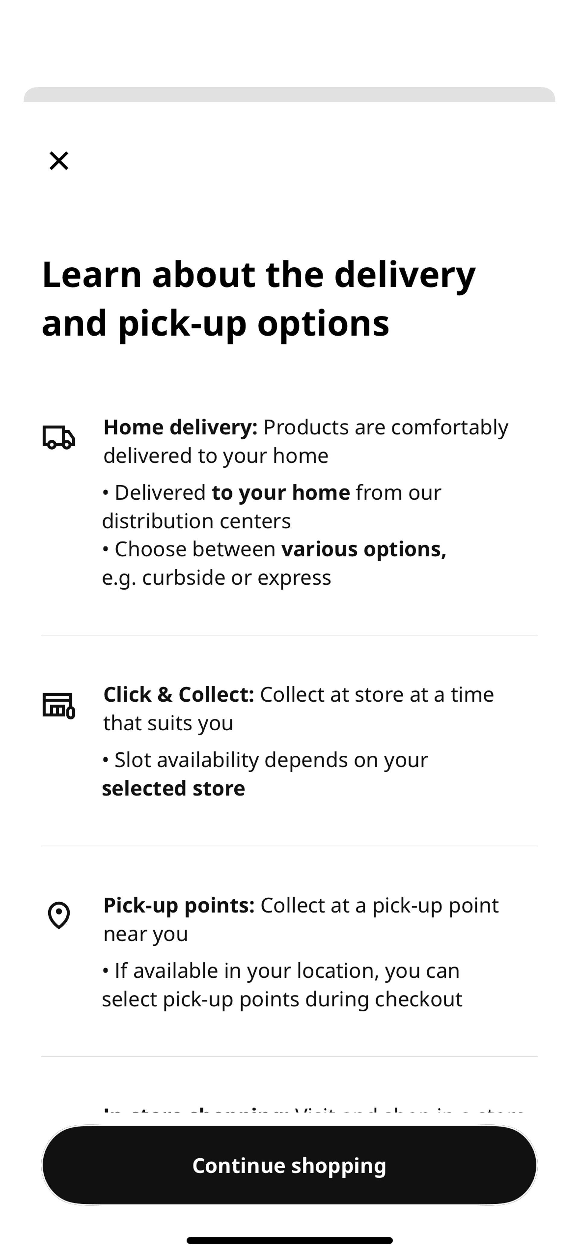 IKEA iOS Shopping interface screenshot 24