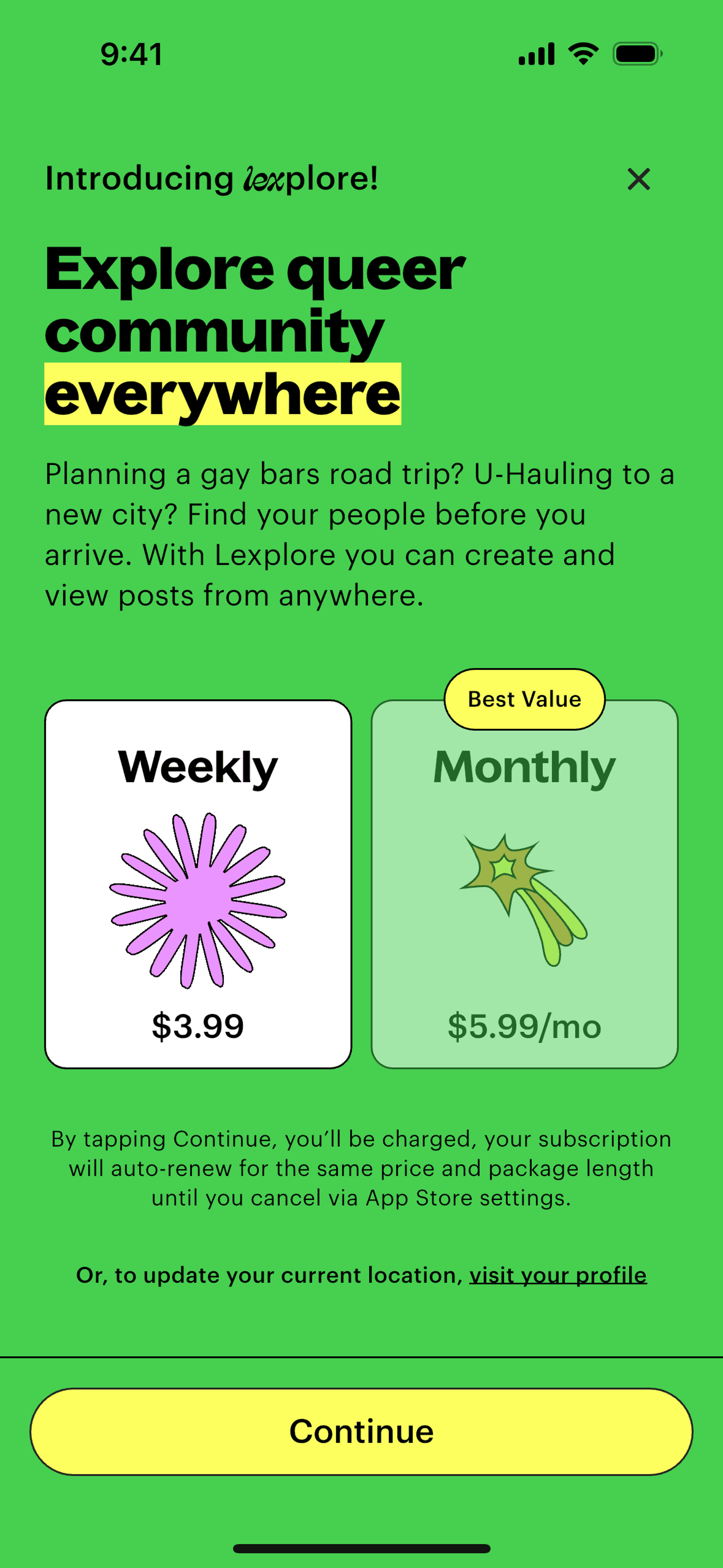 Lex iOS Social Networking interface screenshot 19