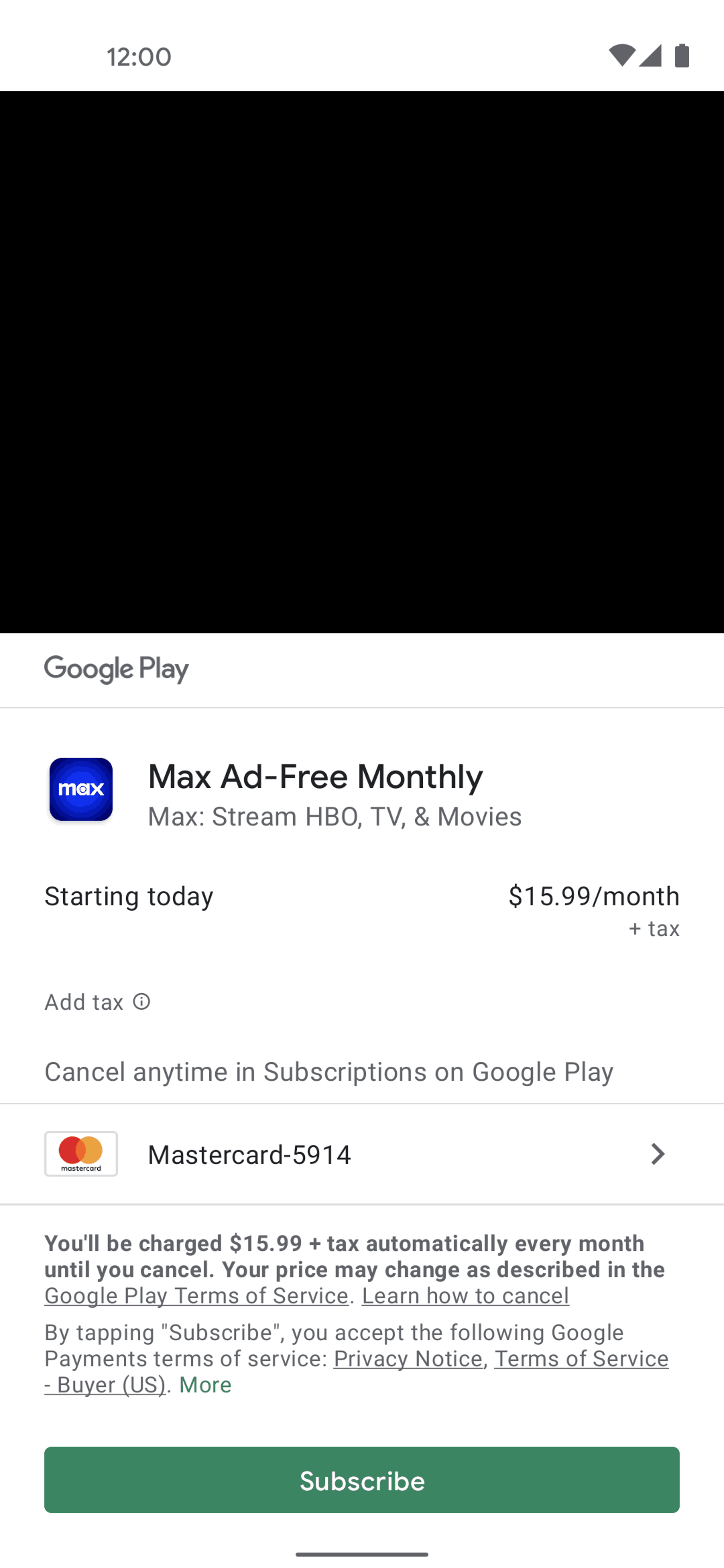 Max Android Entertainment interface screenshot 11
