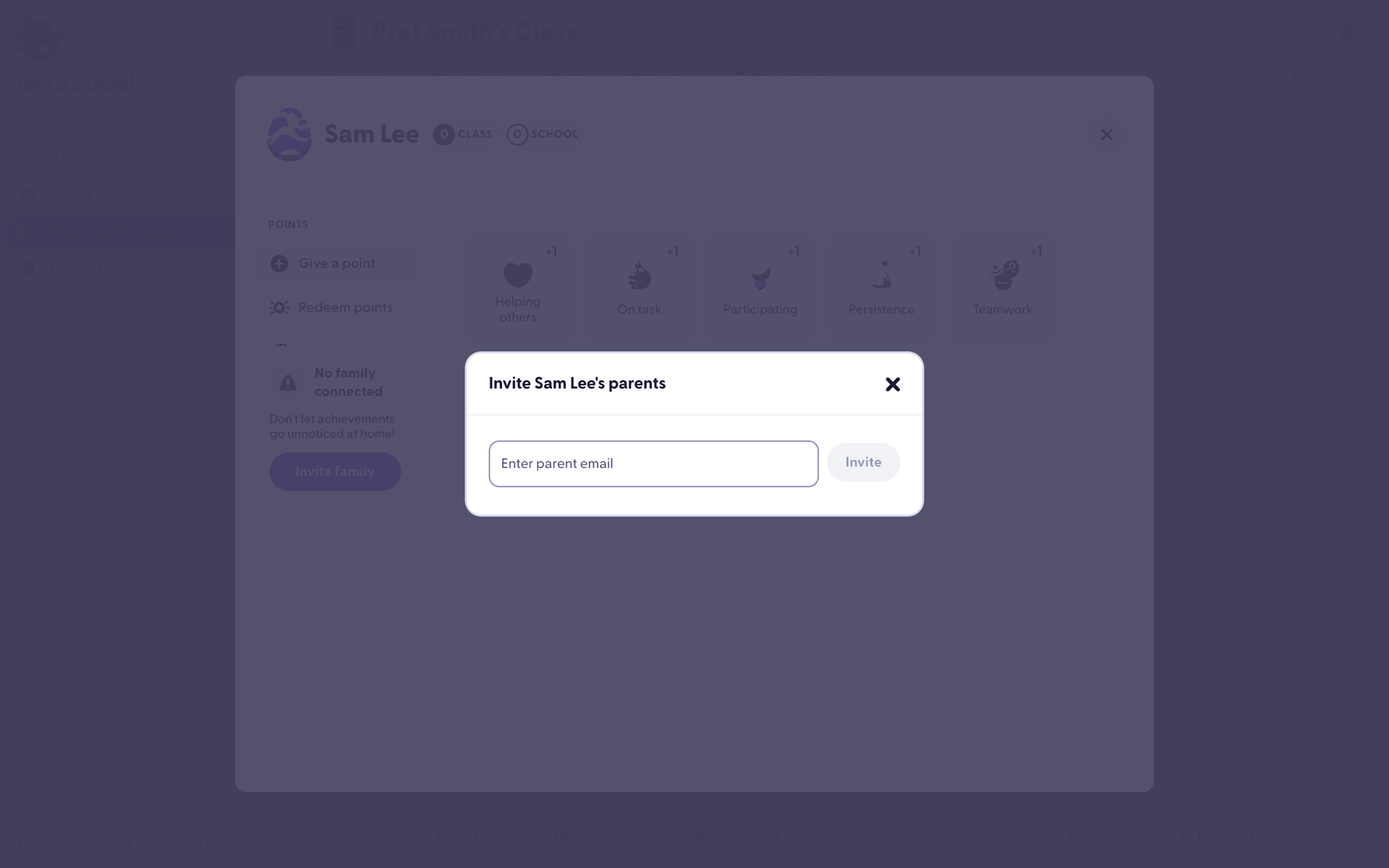 ClassDojo Web Education interface screenshot 18