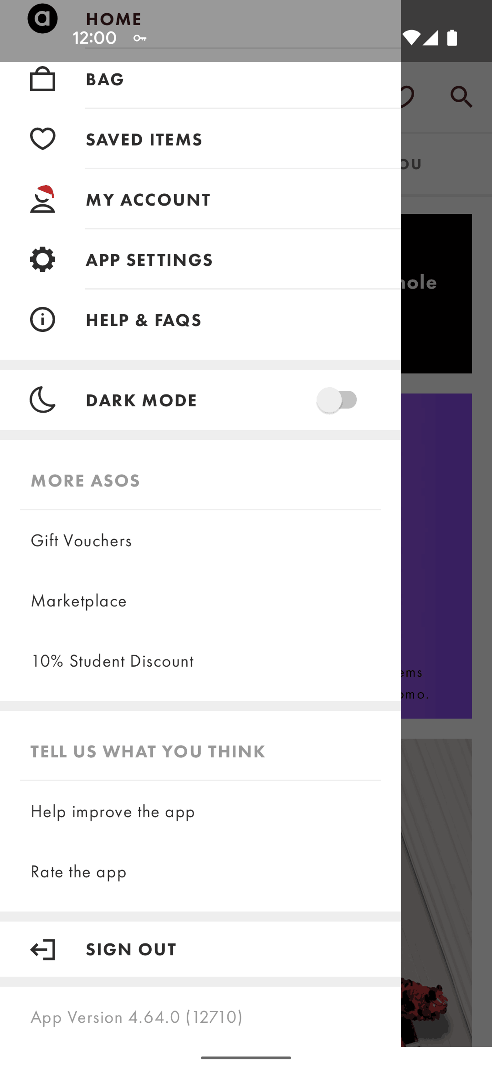 ASOS Android Shopping interface screenshot 21
