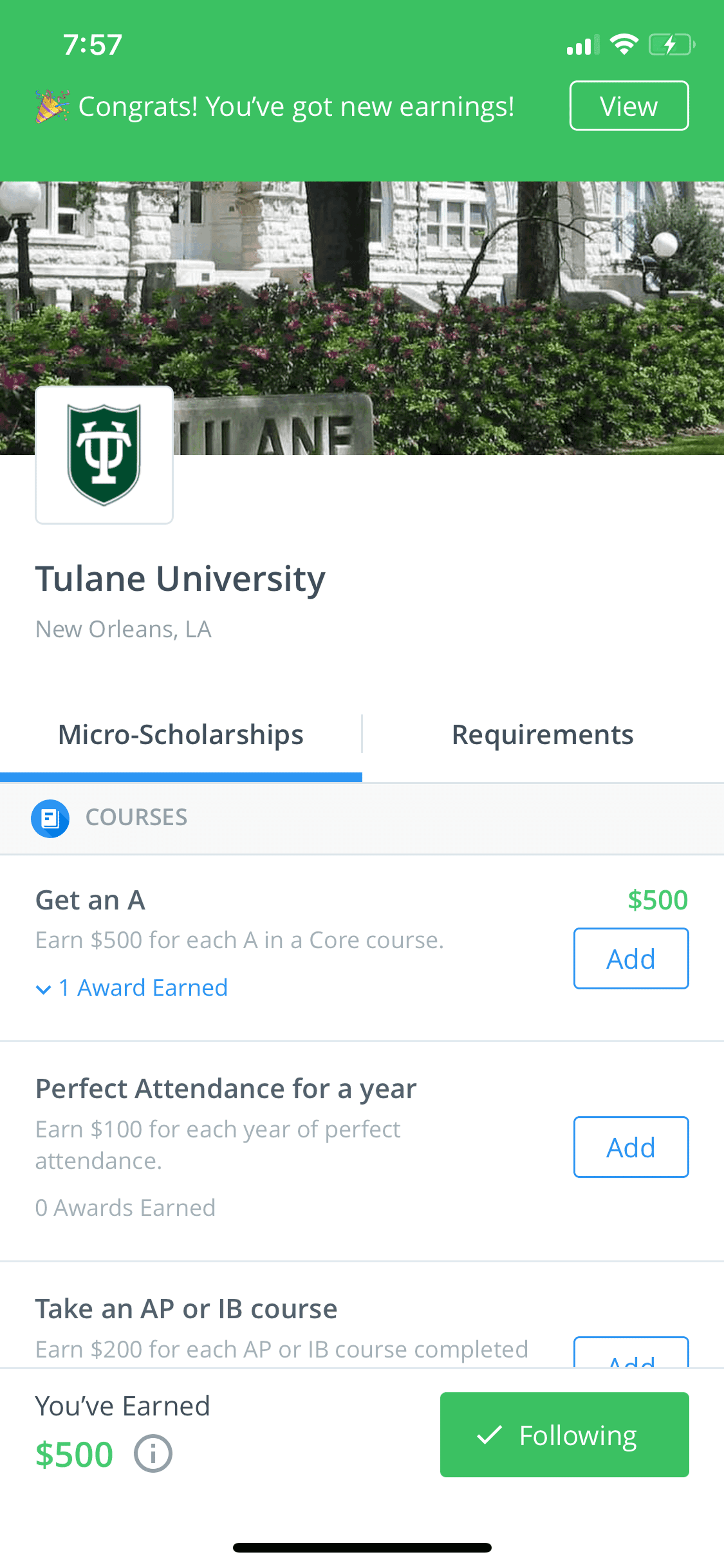 RaiseMe iOS Education interface screenshot 24