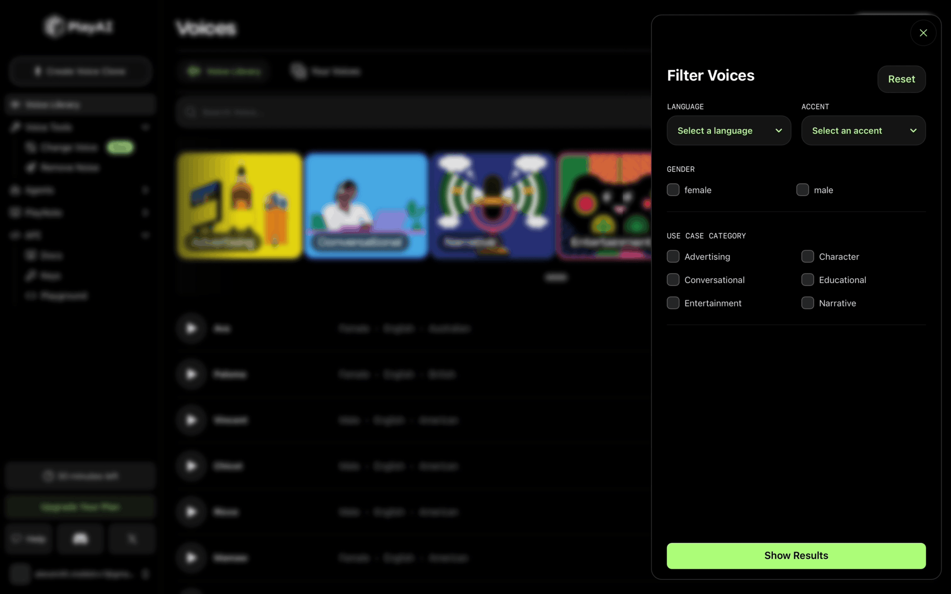 PlayAI Web AI interface screenshot 22