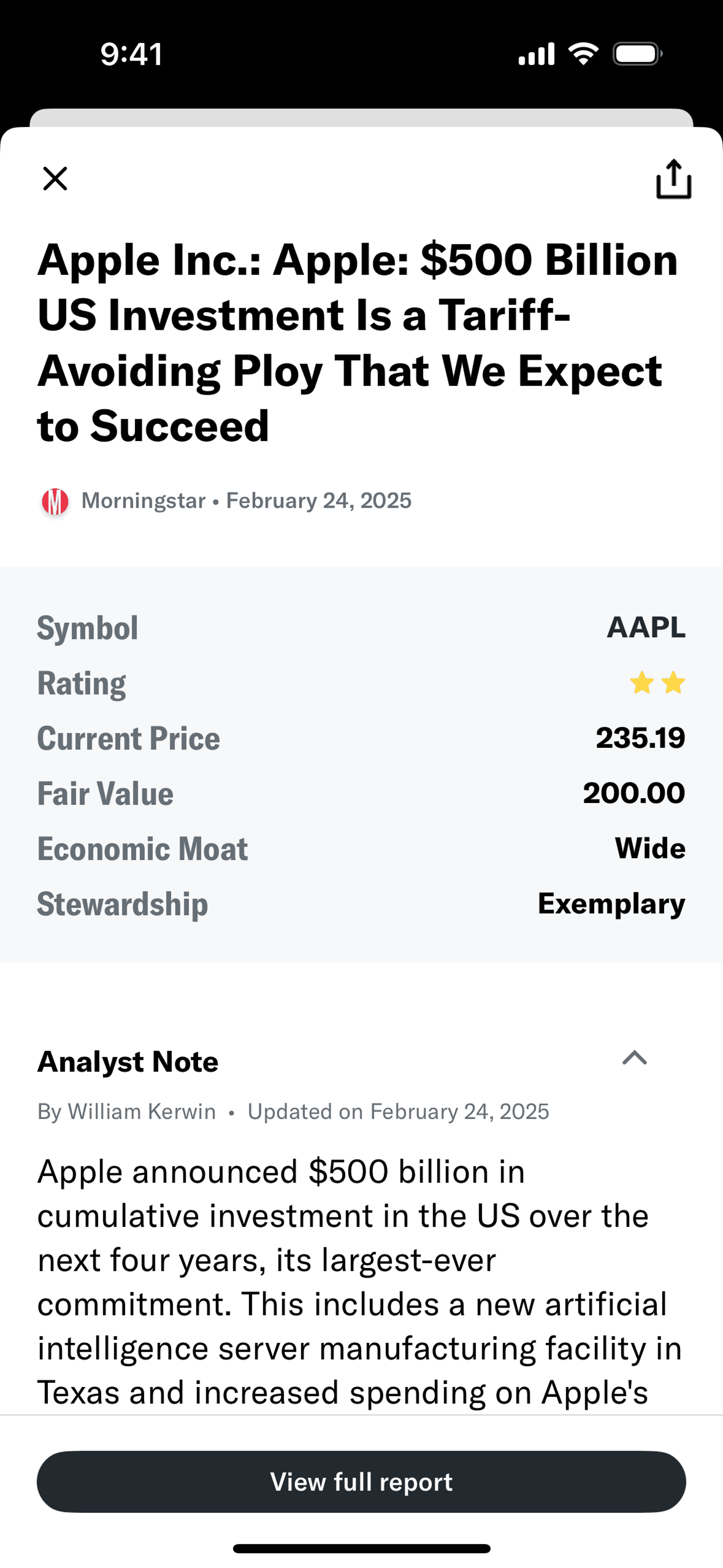 Yahoo Finance iOS Finance interface screenshot 21