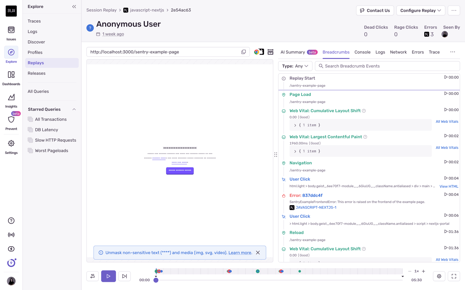 Sentry Web Developer Tools interface screenshot 19