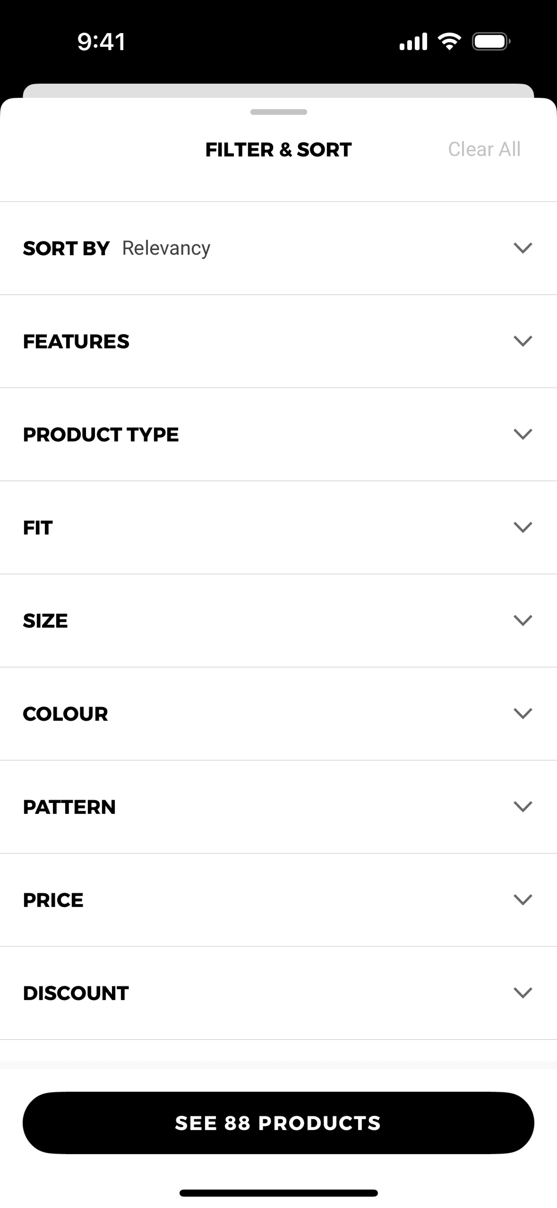 Gymshark iOS Shopping interface screenshot 10