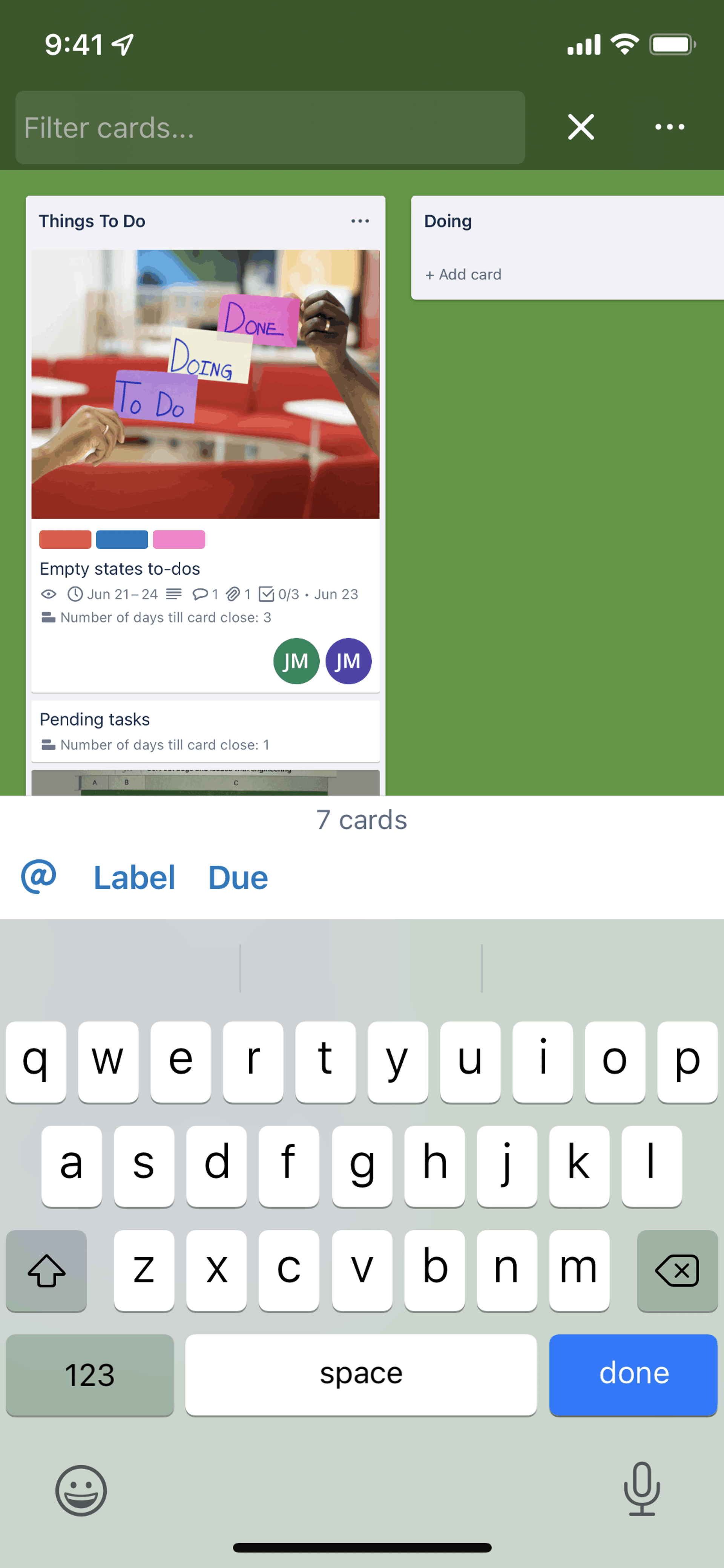 Trello iOS Business interface screenshot 15