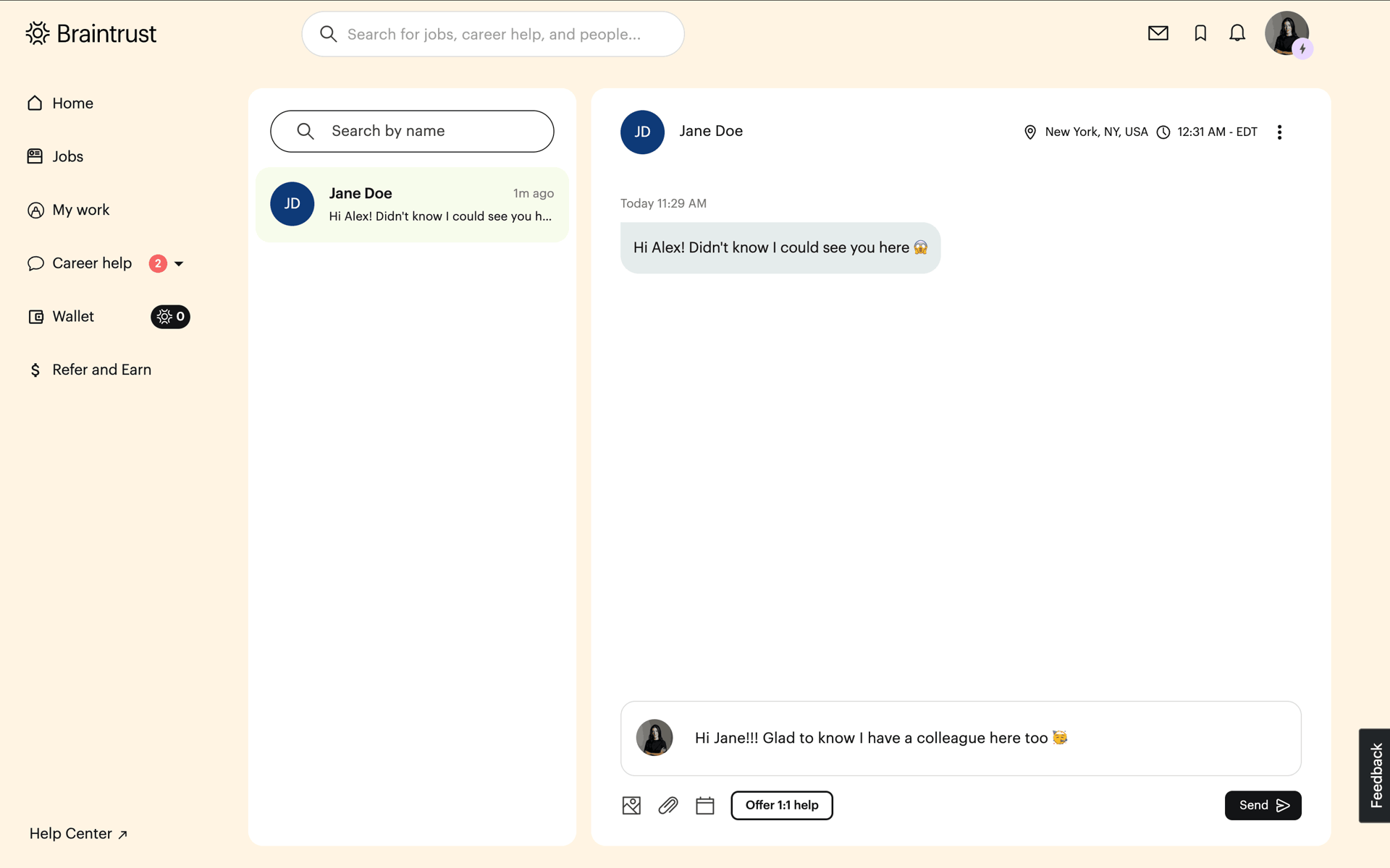 Braintrust Web AI interface screenshot 9