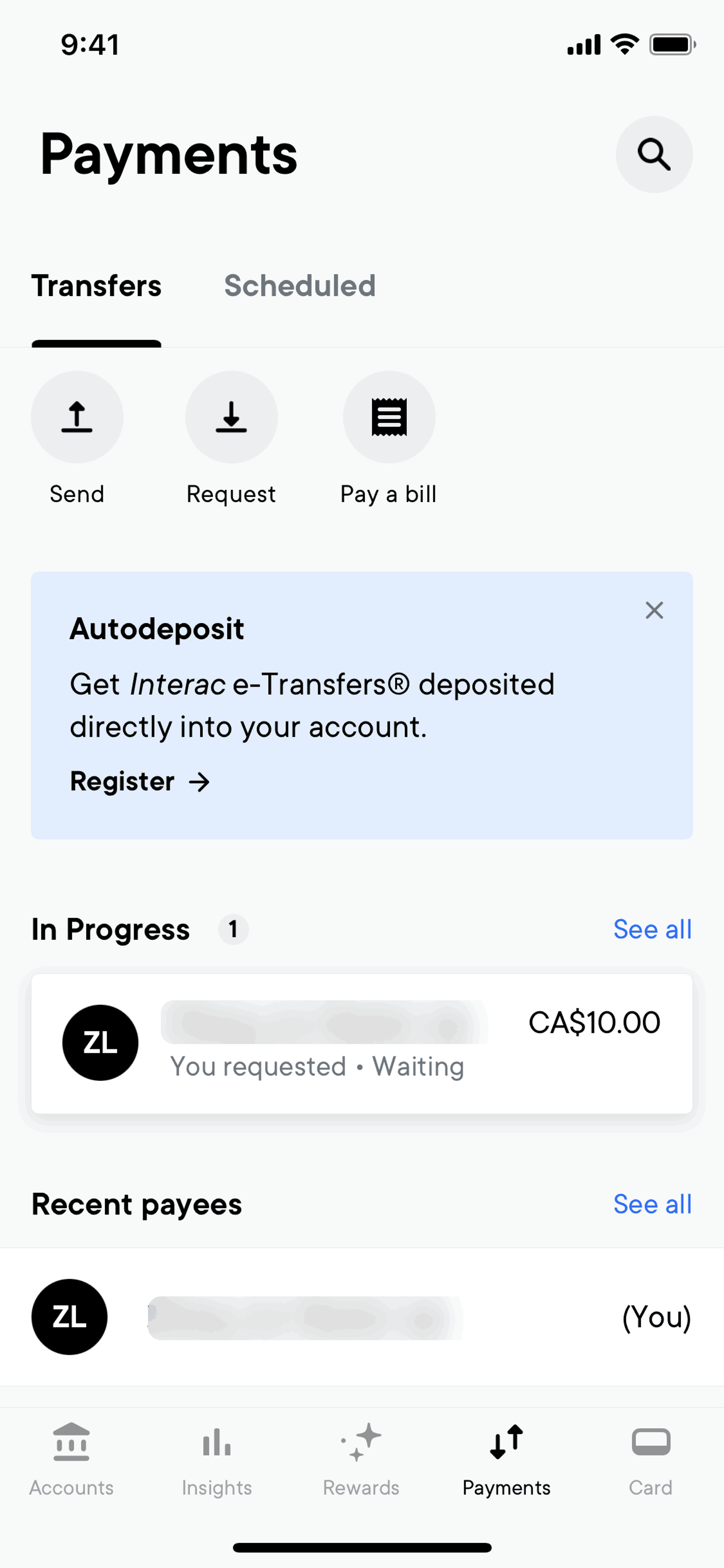 Neo Financial iOS Finance interface screenshot 4