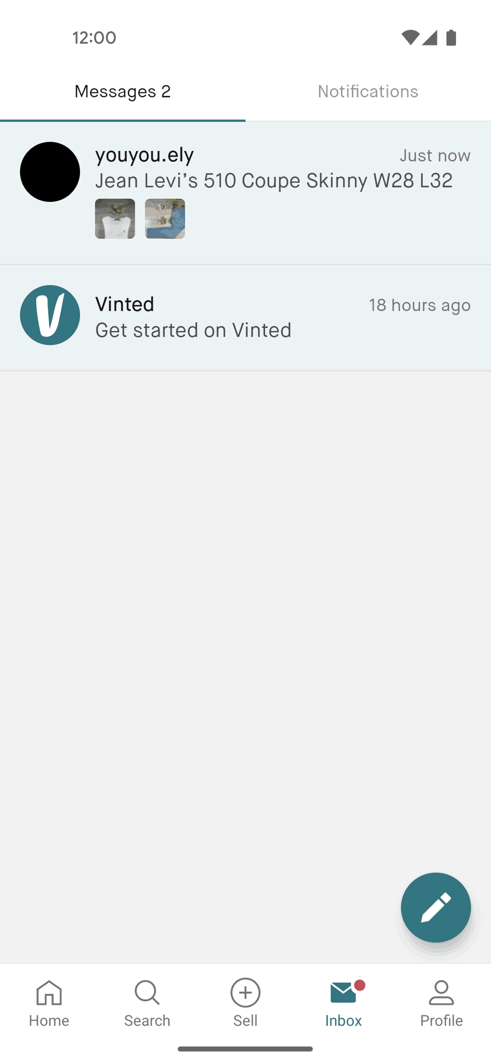 Vinted Android Shopping interface screenshot 4
