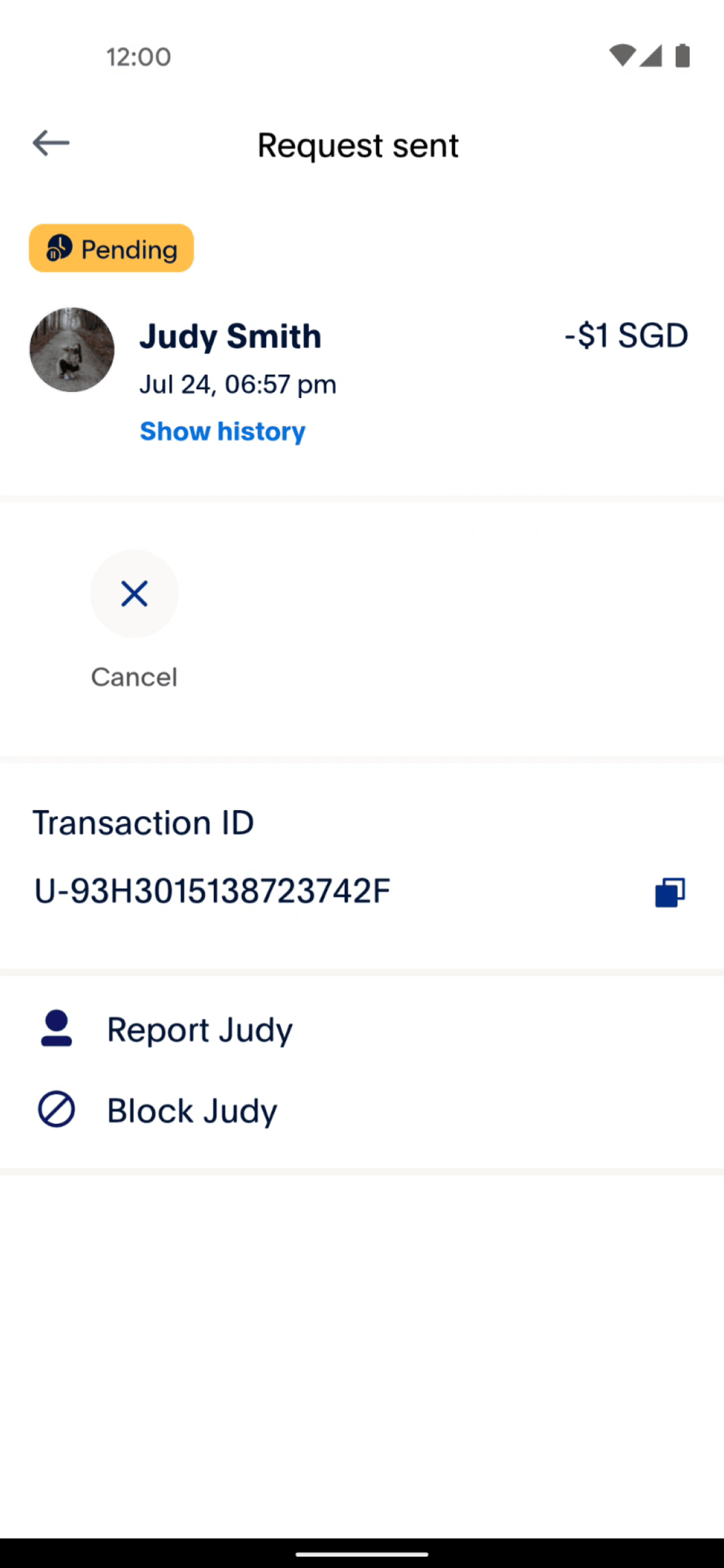 PayPal Android Finance interface screenshot 13
