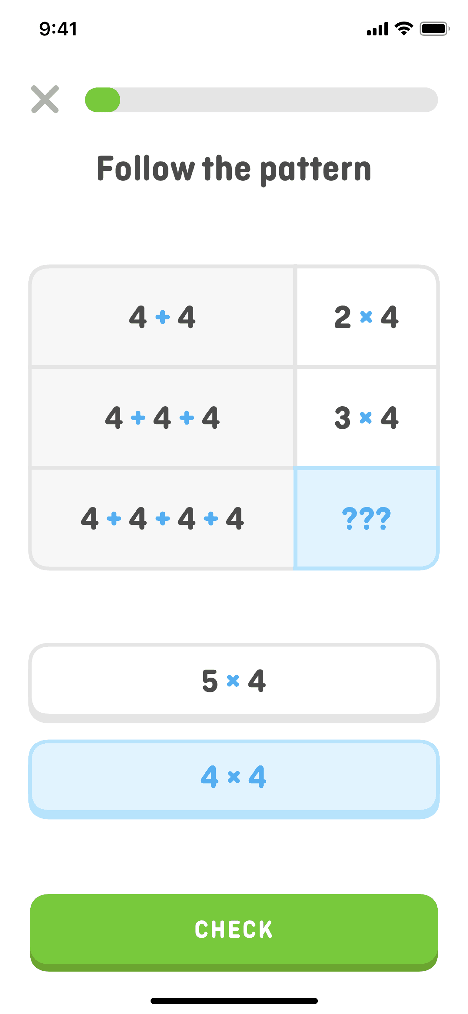 Duolingo Math iOS Education interface screenshot 18