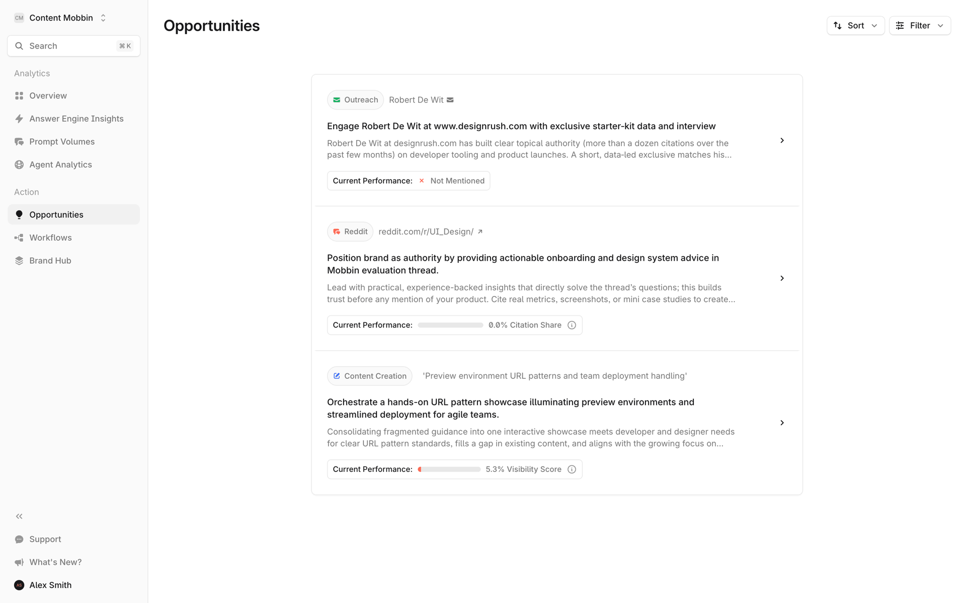 Profound Web AI interface screenshot 6