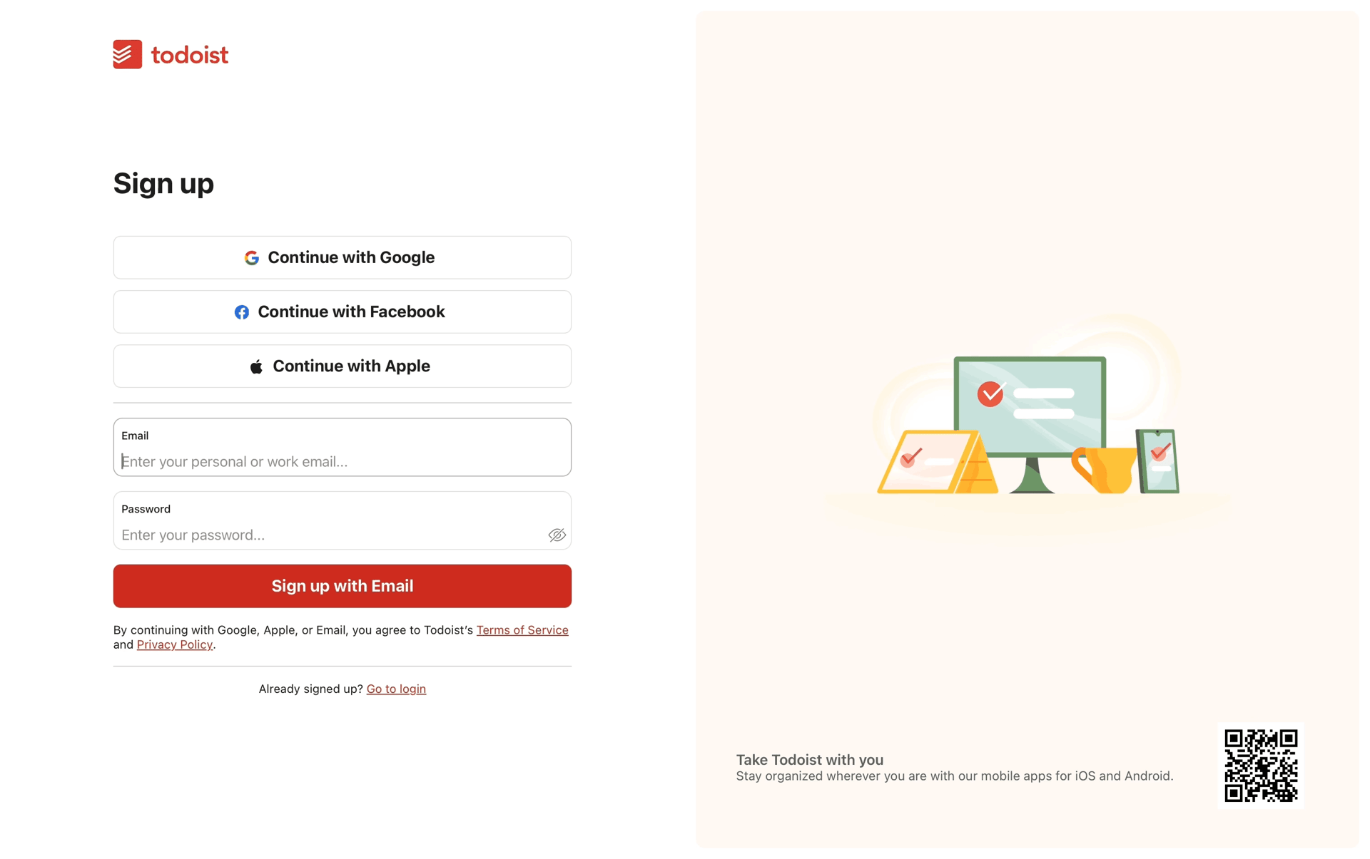 Todoist Web Collaboration interface screenshot 4