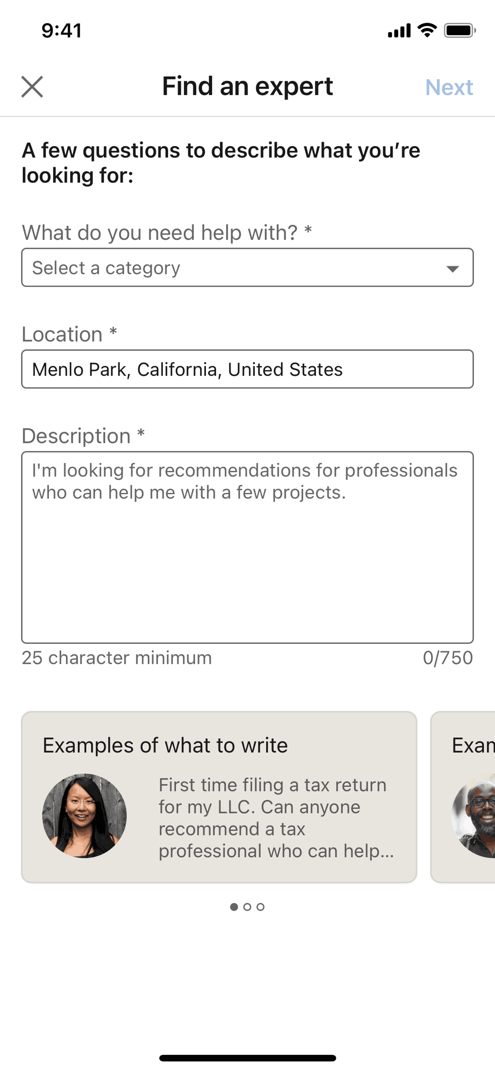 LinkedIn iOS Business interface screenshot 7