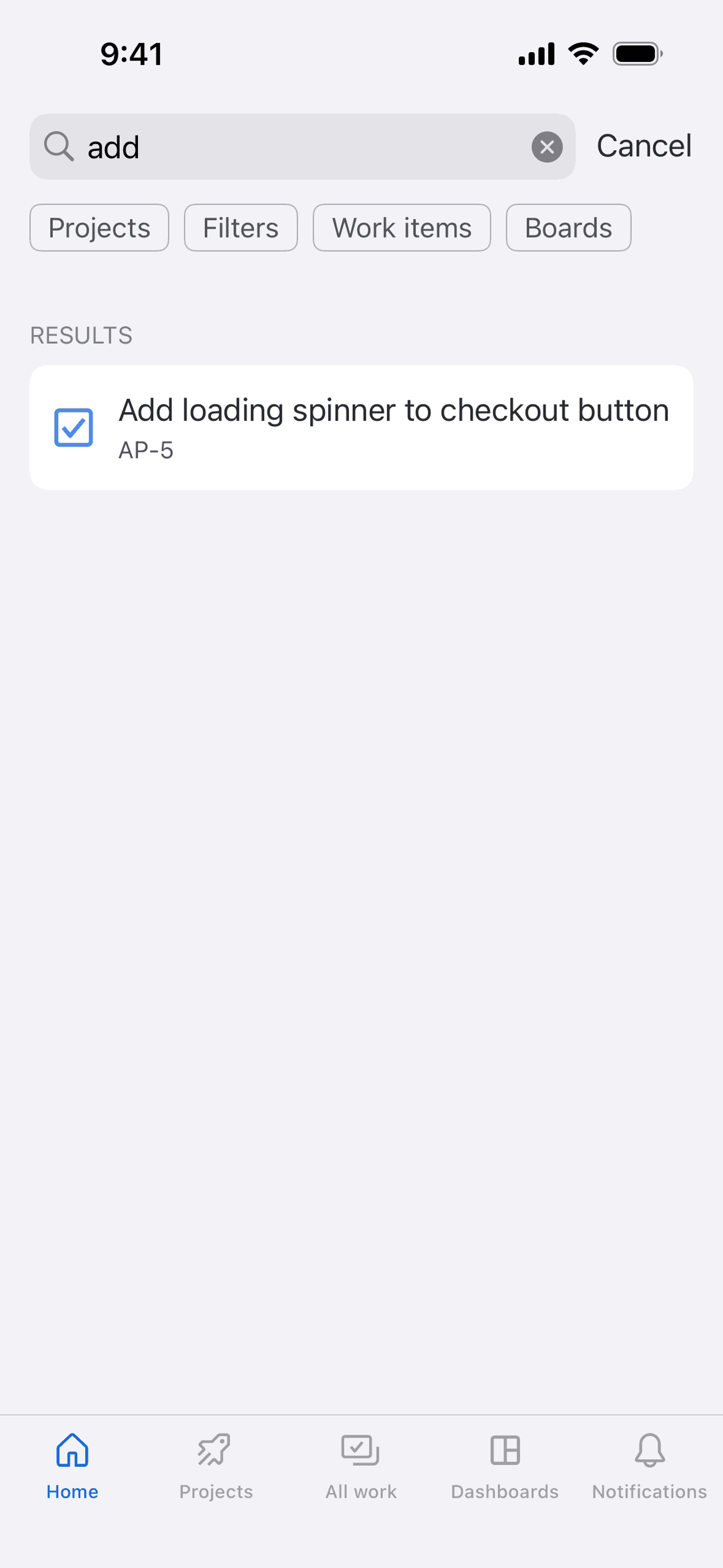 Jira Cloud iOS Business interface screenshot 18