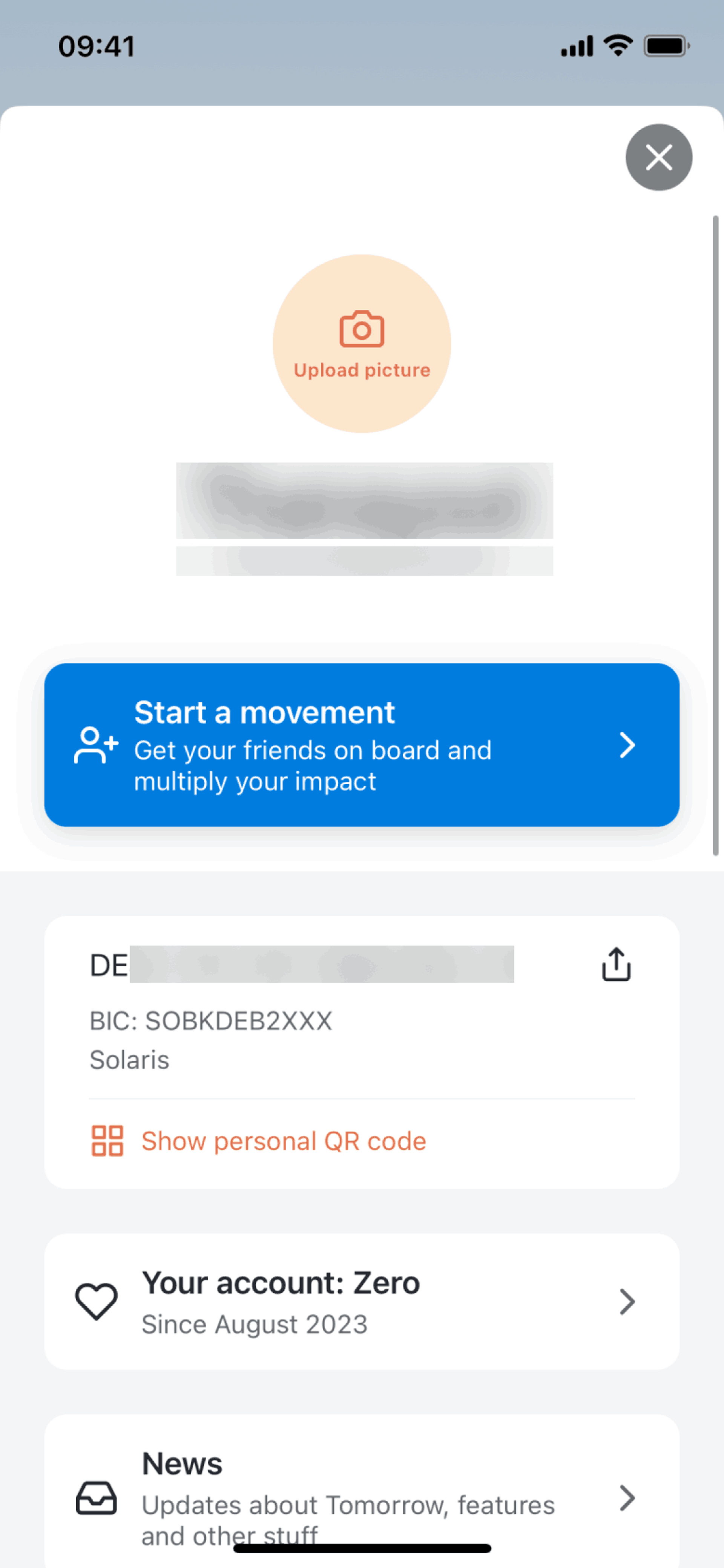 Tomorrow iOS Finance interface screenshot 14