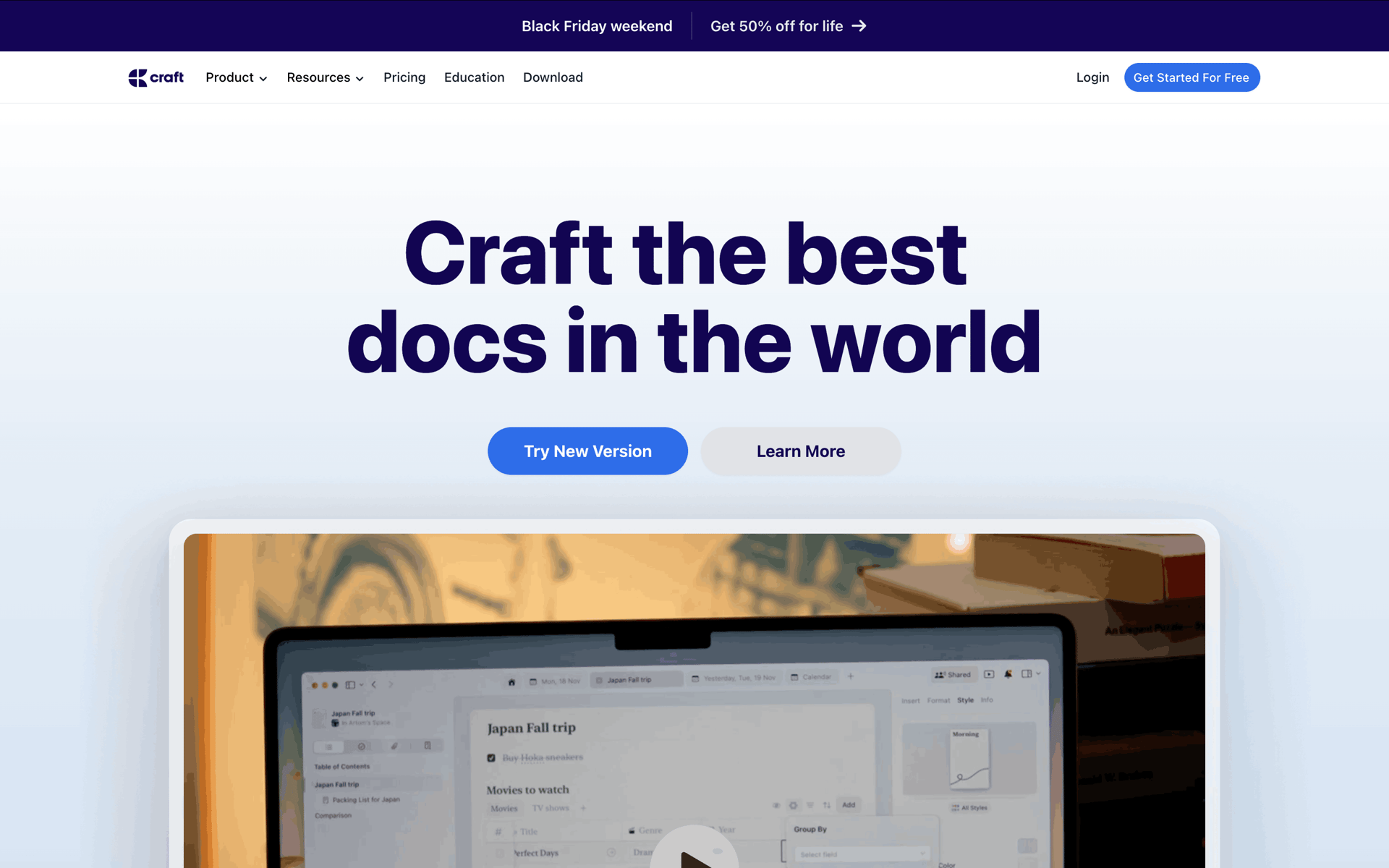 Craft Web AI interface screenshot 1