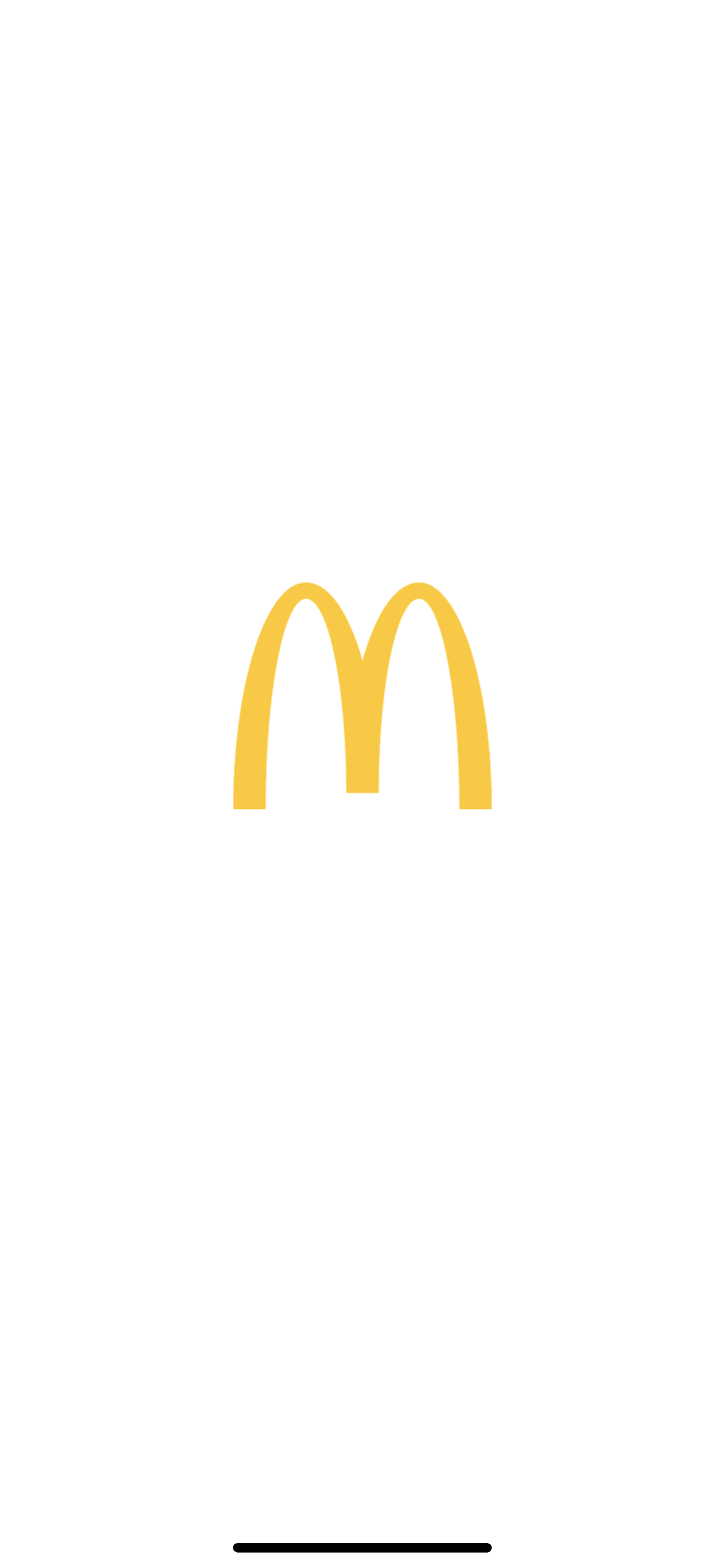 McDonald's iOS Food & Drink interface screenshot 1