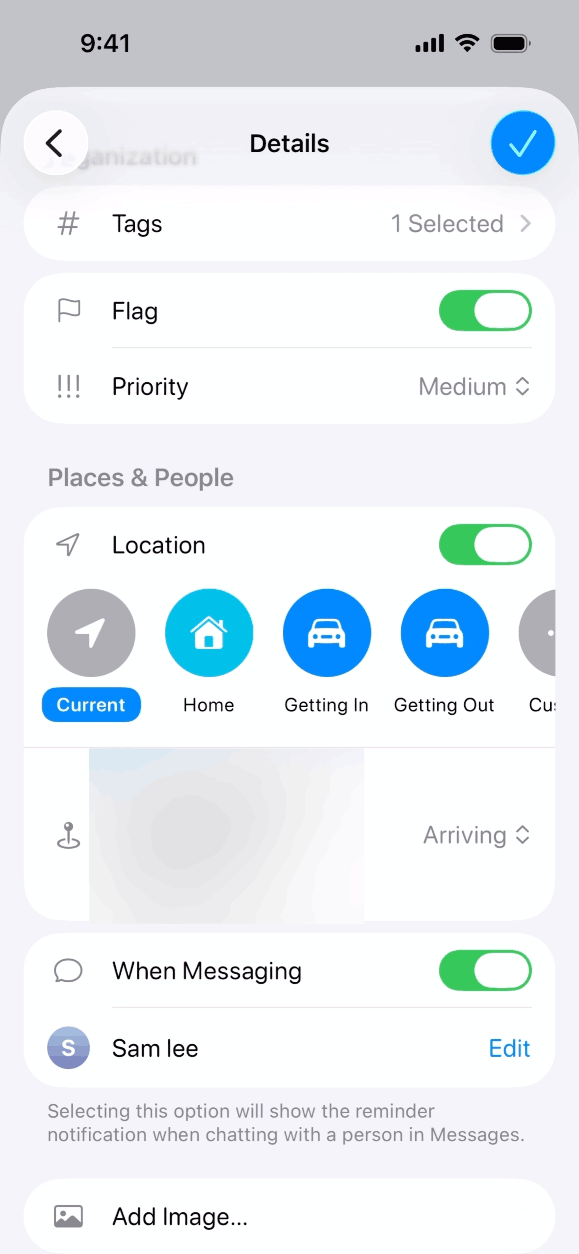 Reminders iOS Productivity interface screenshot 2