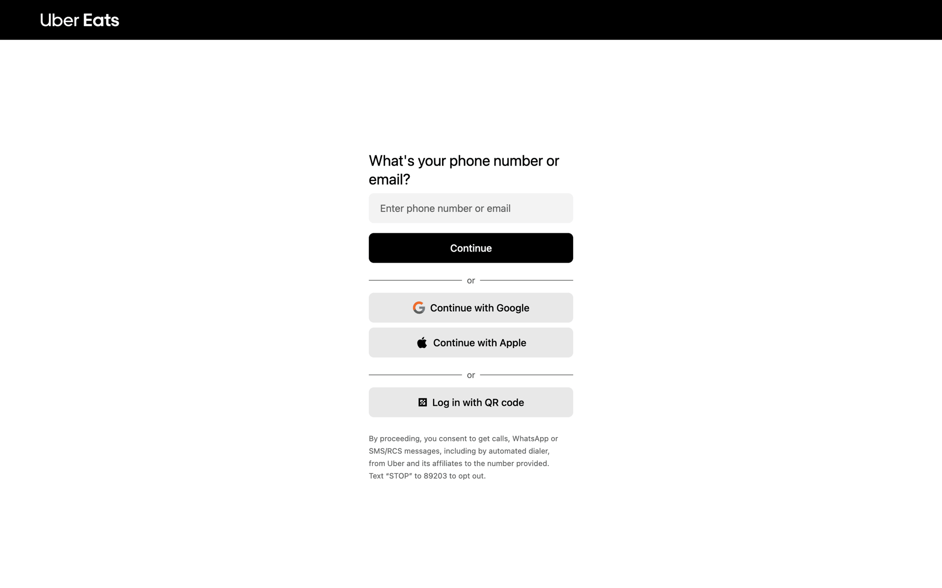 Uber Eats Web Food & Drink interface screenshot 3