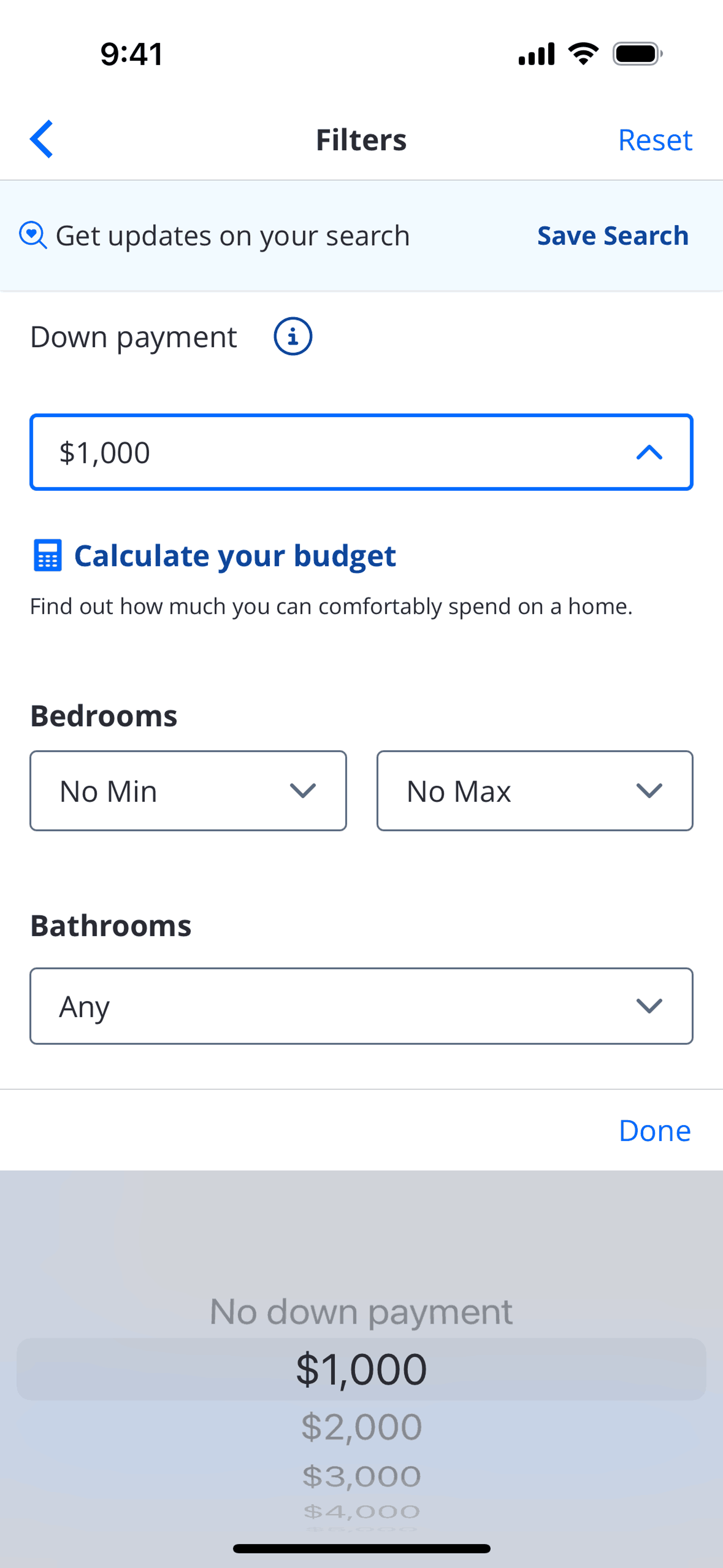 Zillow iOS Real Estate interface screenshot 8