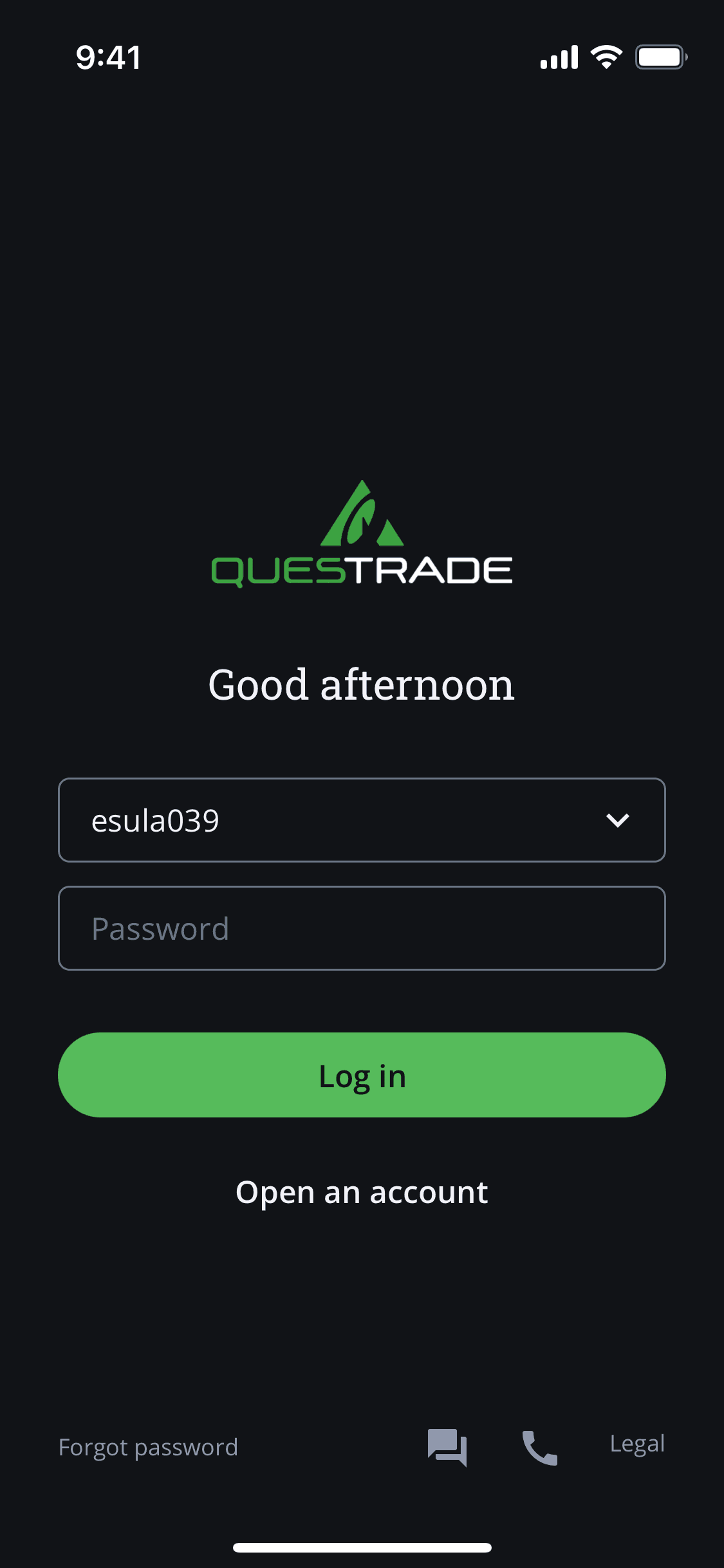 QuestMobile iOS Finance interface screenshot 2