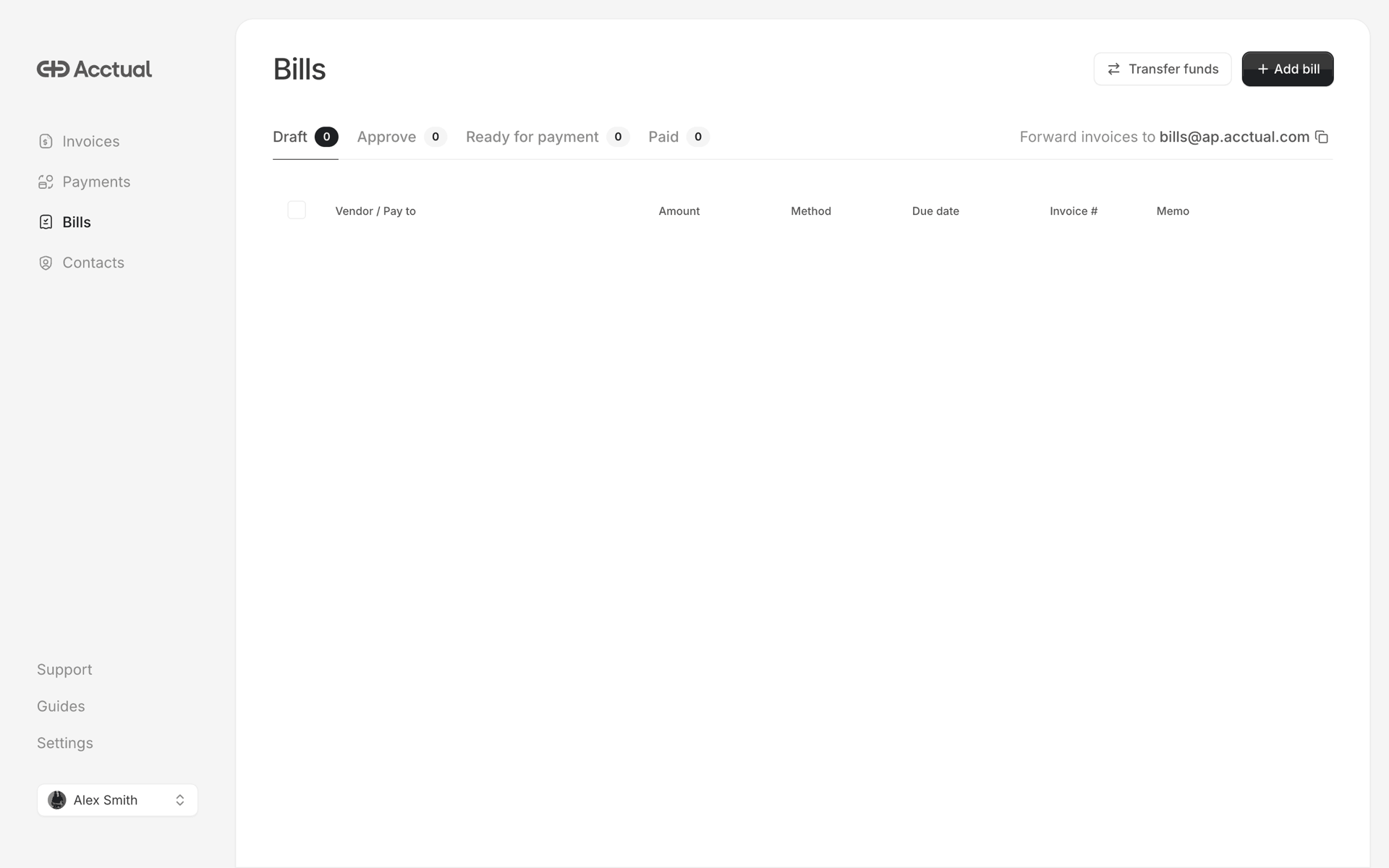 Acctual Web Finance interface screenshot 24