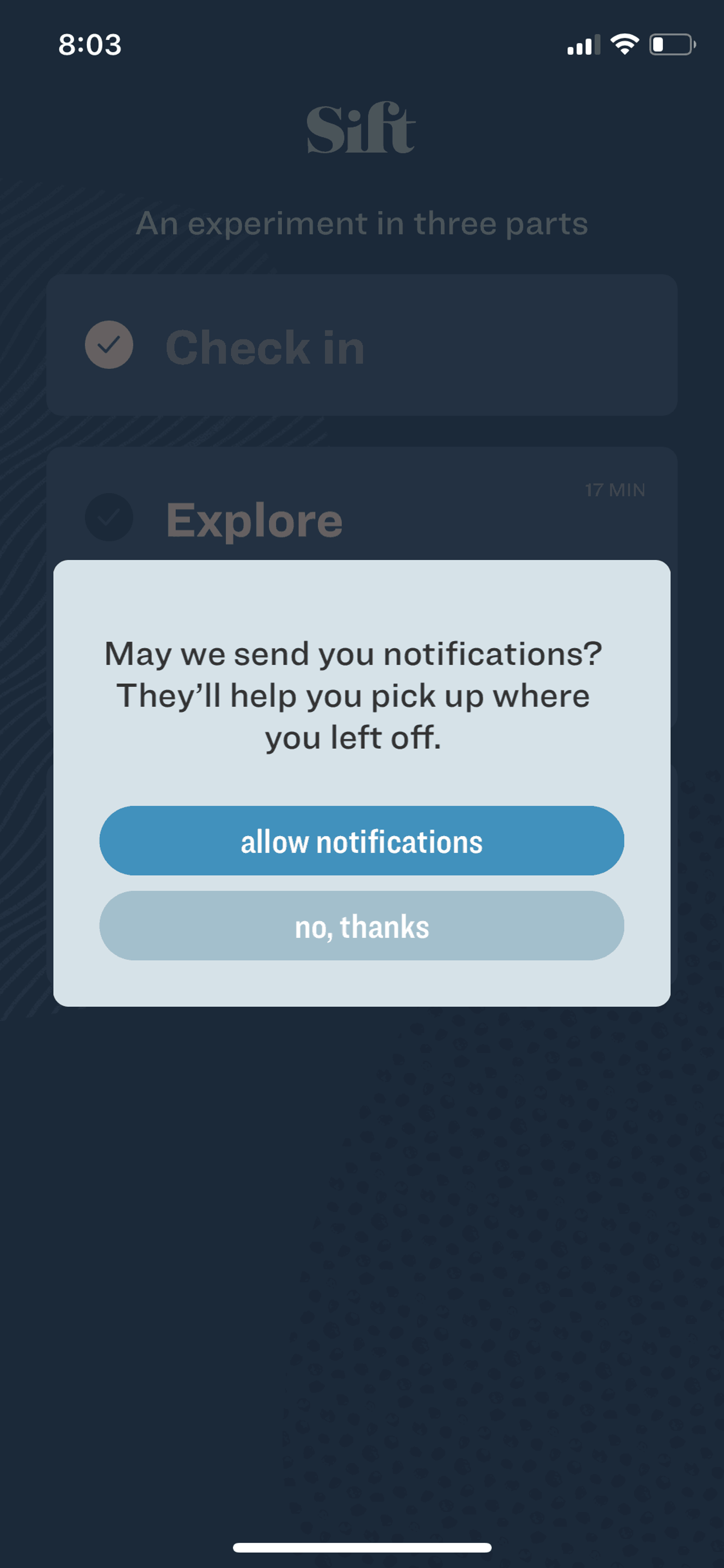 Sift iOS News interface screenshot 6