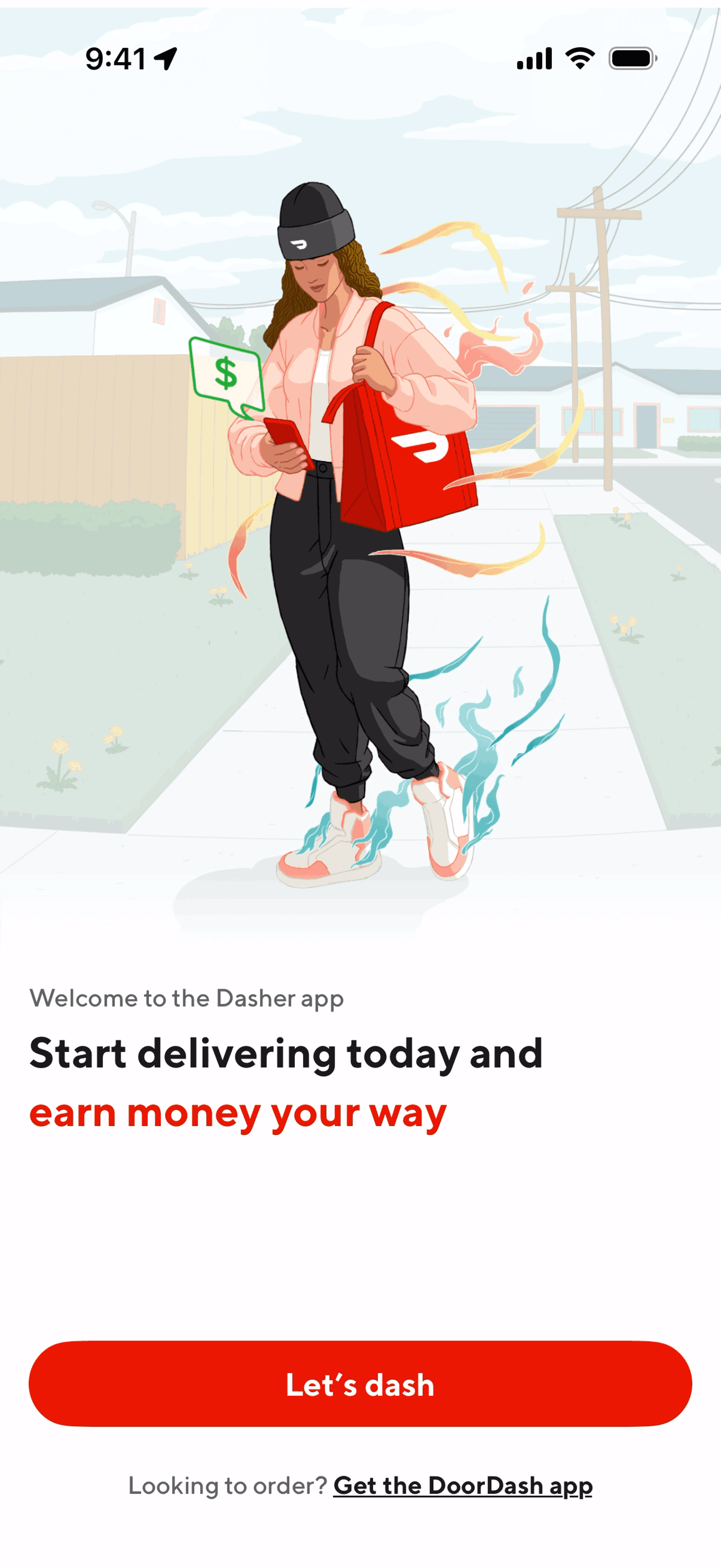 DoorDash Dasher iOS Business interface screenshot 1