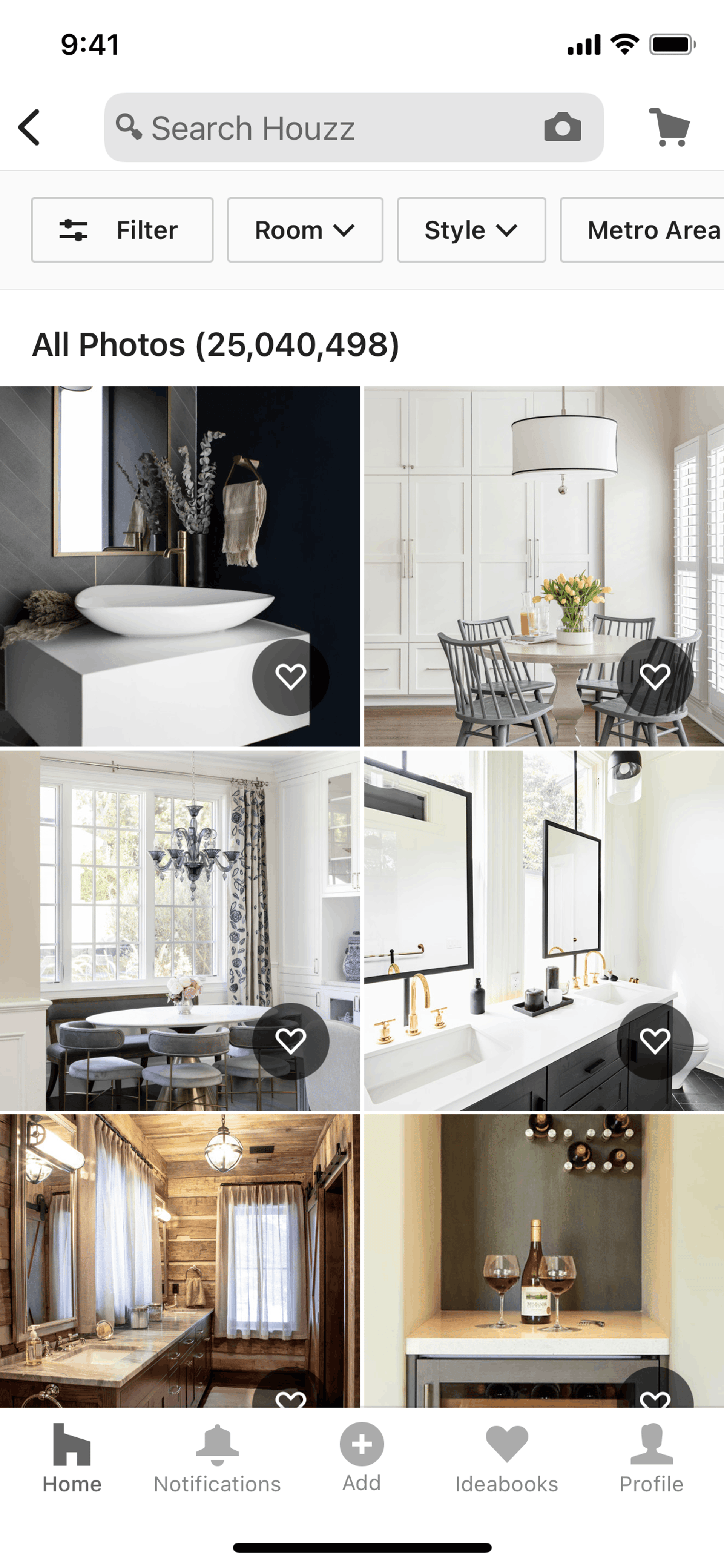 Houzz iOS Real Estate interface screenshot 21