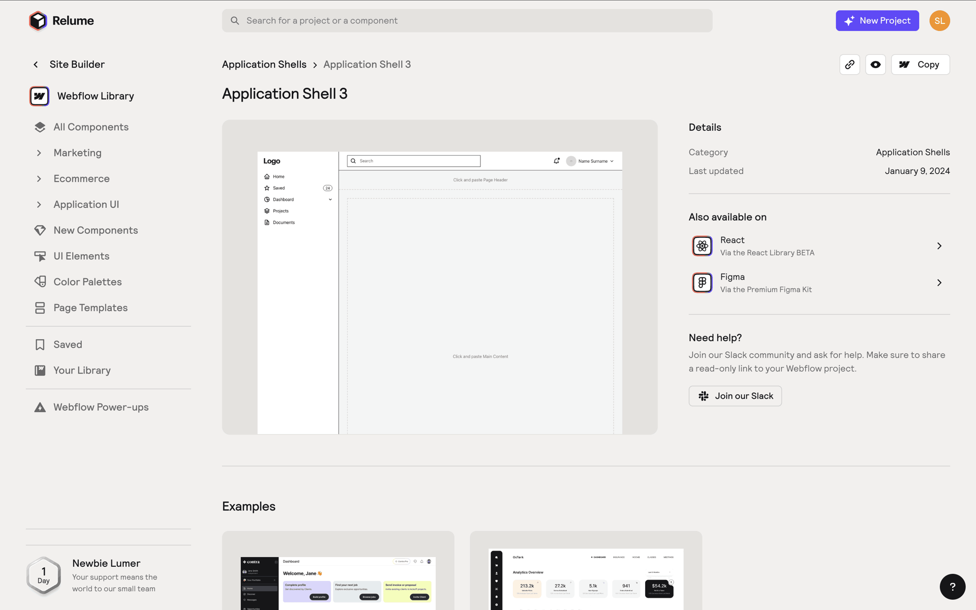 Relume Web AI interface screenshot 18