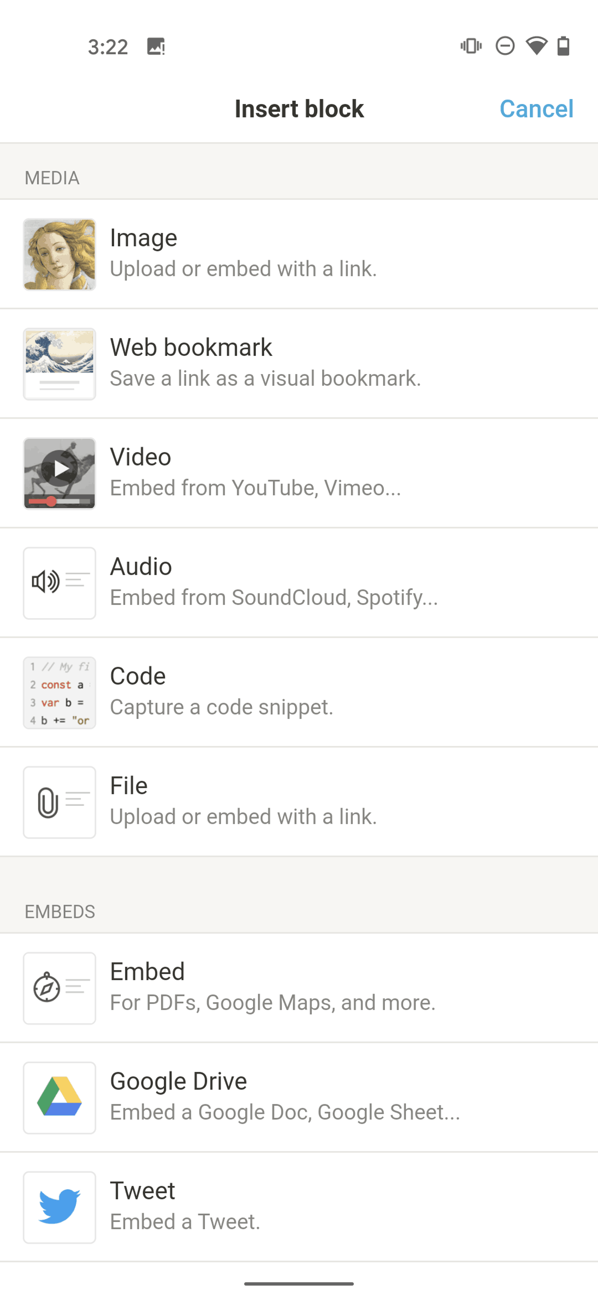 Notion Android Collaboration interface screenshot 16