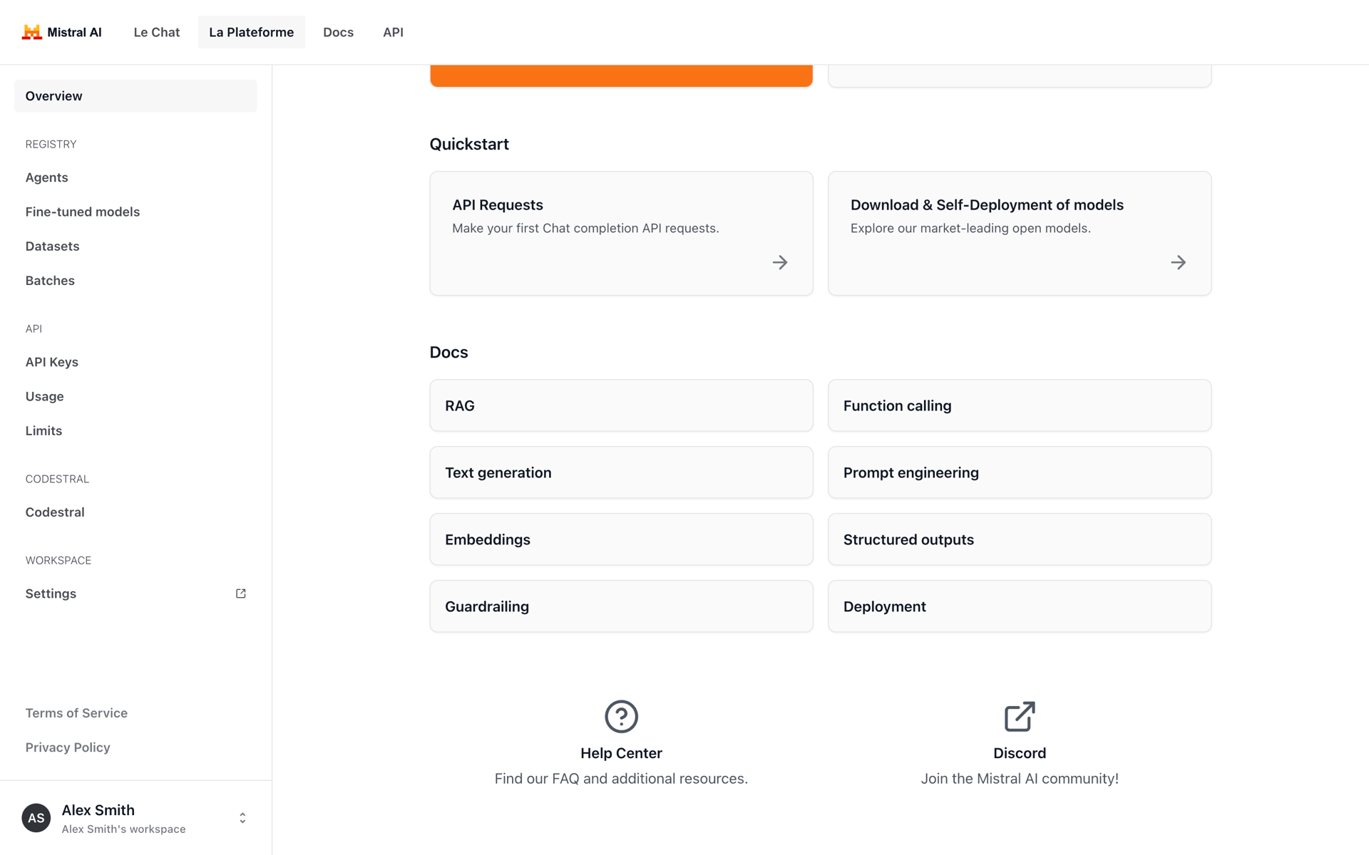 Mistral AI Web AI interface screenshot 8