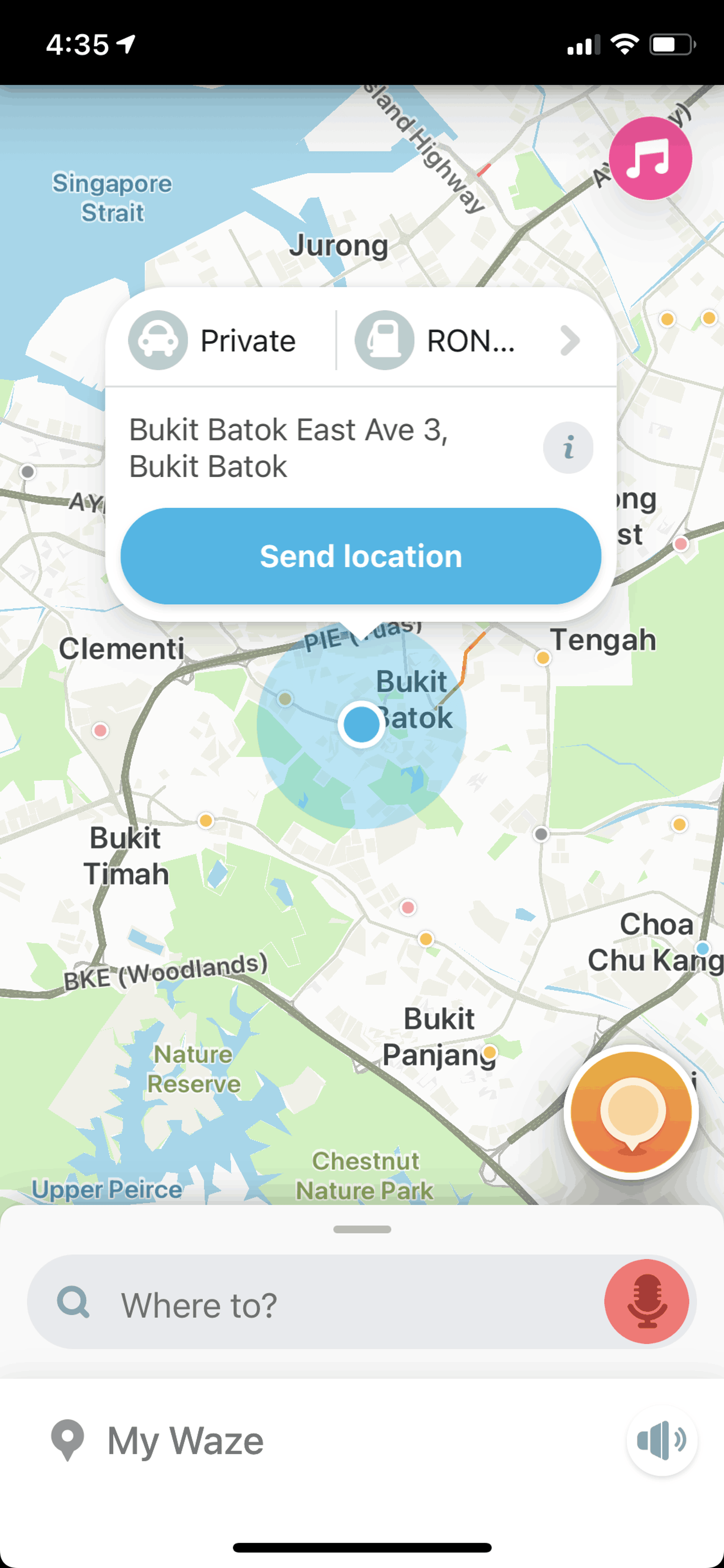 Waze iOS Maps & Navigation interface screenshot 12