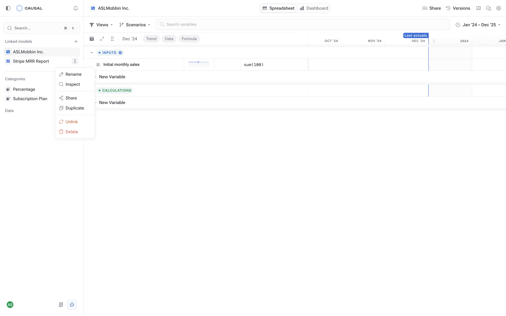 Causal Web Productivity interface screenshot 16