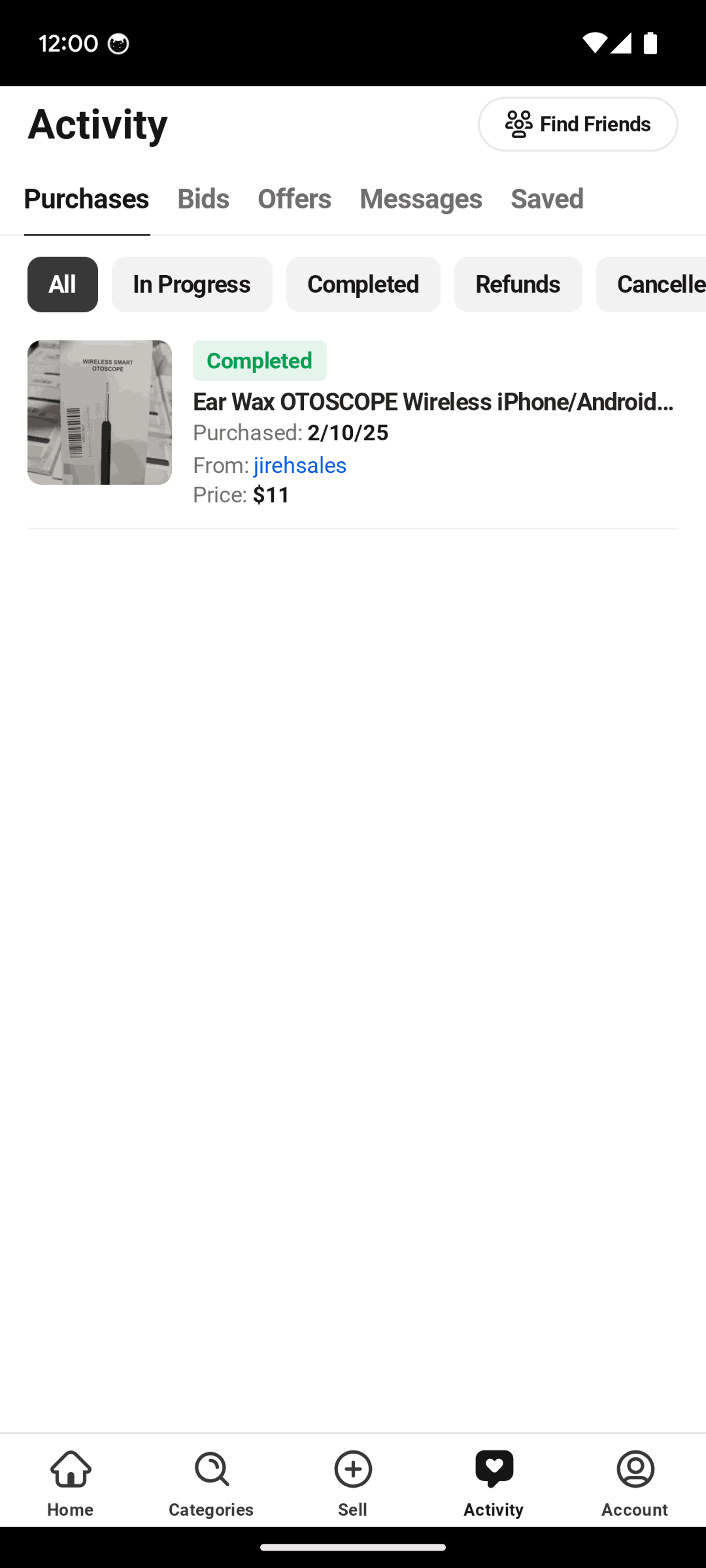 Whatnot Android Shopping interface screenshot 2