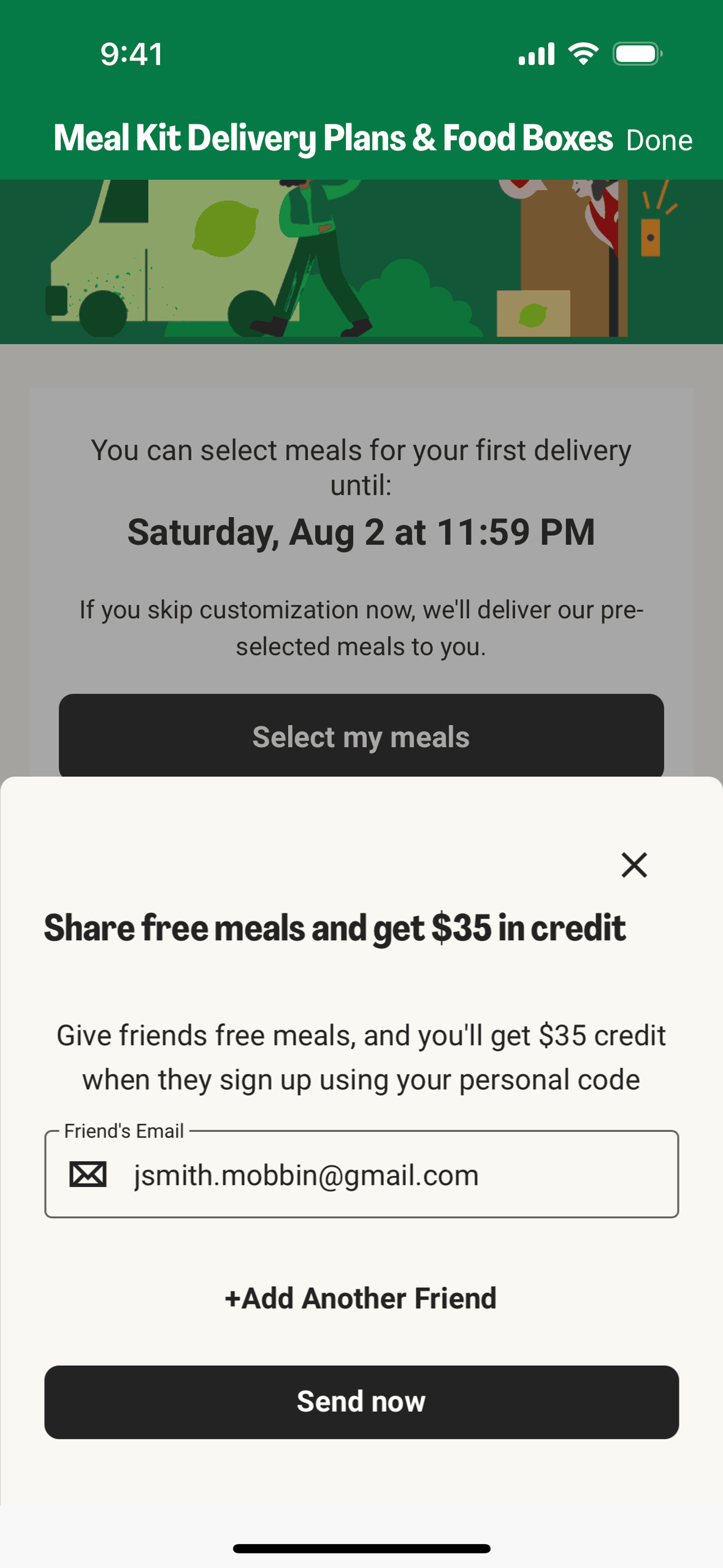 HelloFresh iOS Food & Drink interface screenshot 24