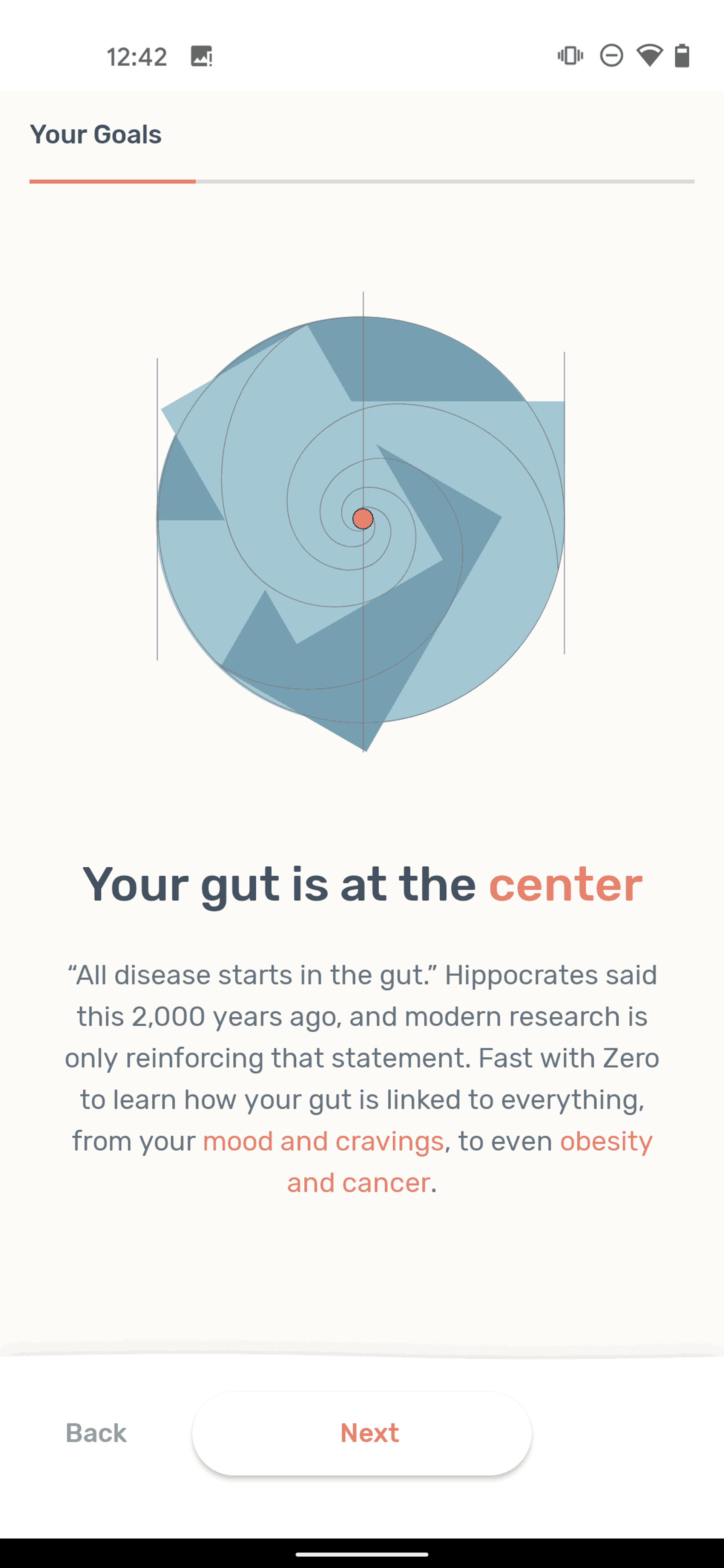 Zero Android Health & Fitness interface screenshot 12