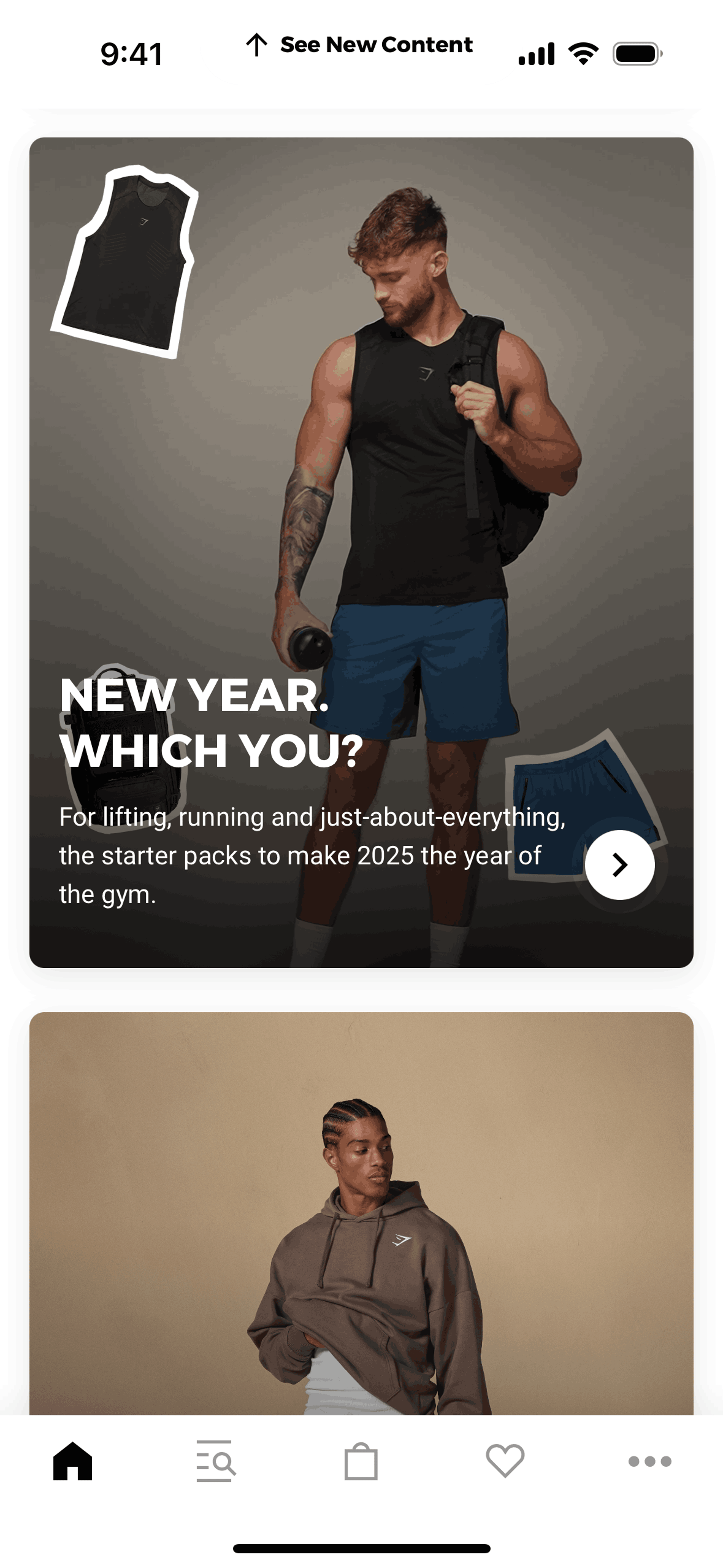 Gymshark iOS Shopping interface screenshot 3