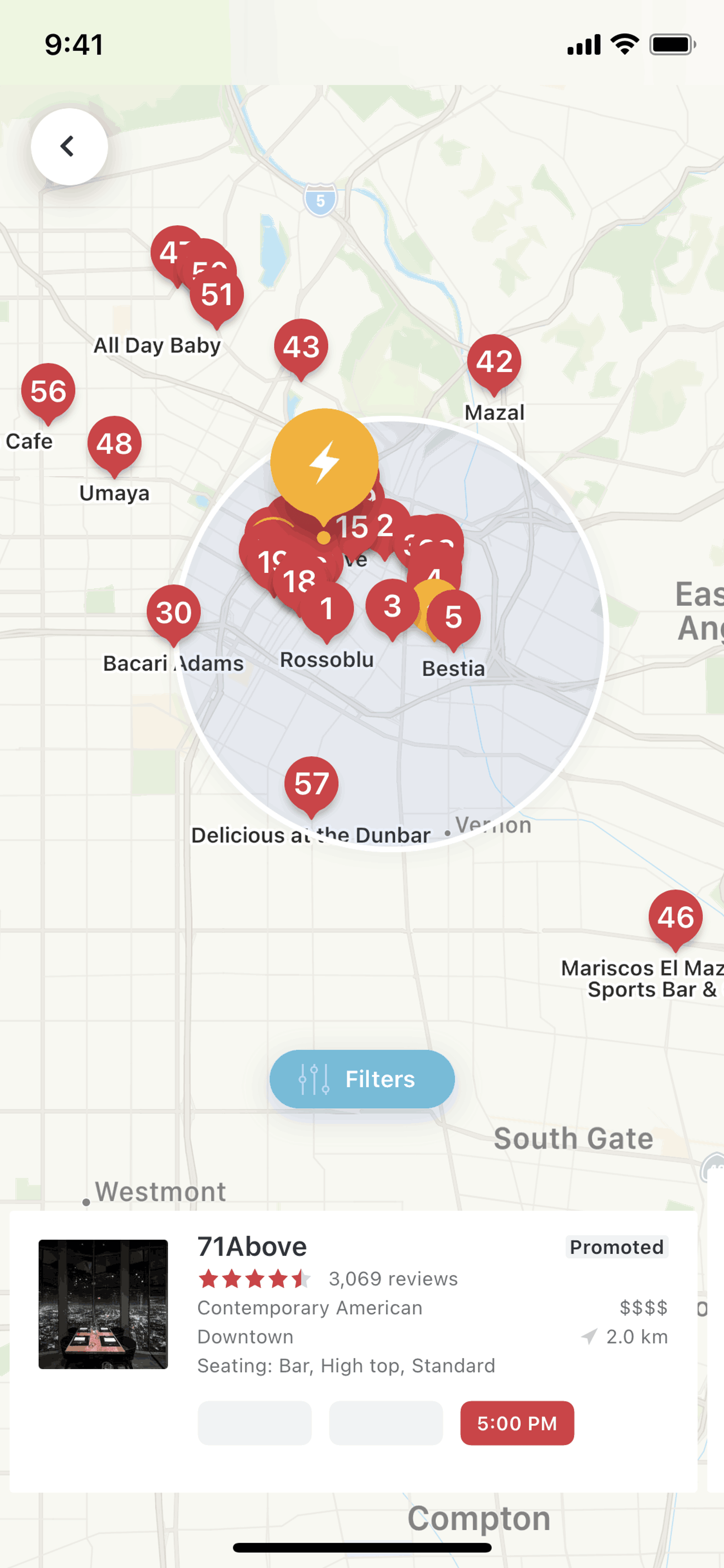 OpenTable iOS Food & Drink interface screenshot 10