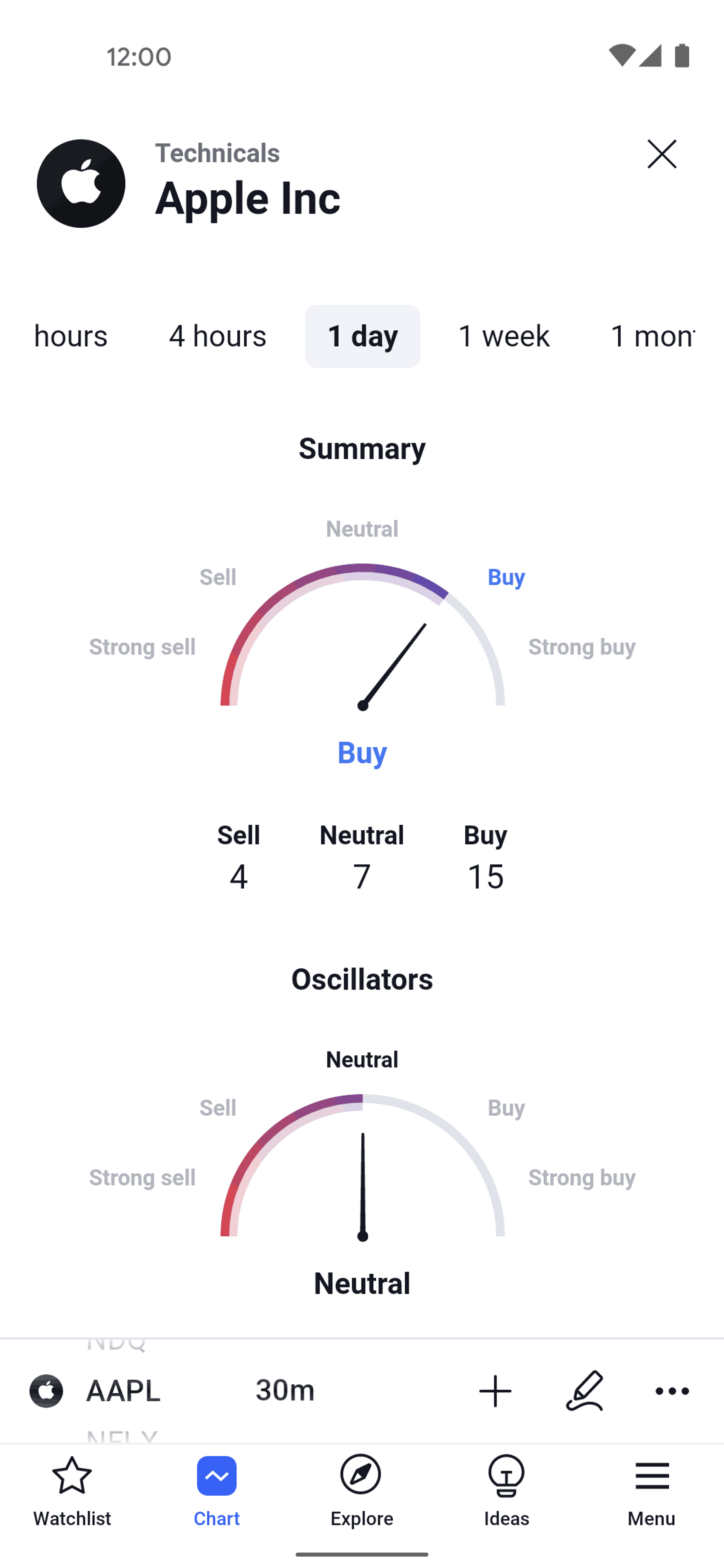 TradingView Android Finance interface screenshot 12