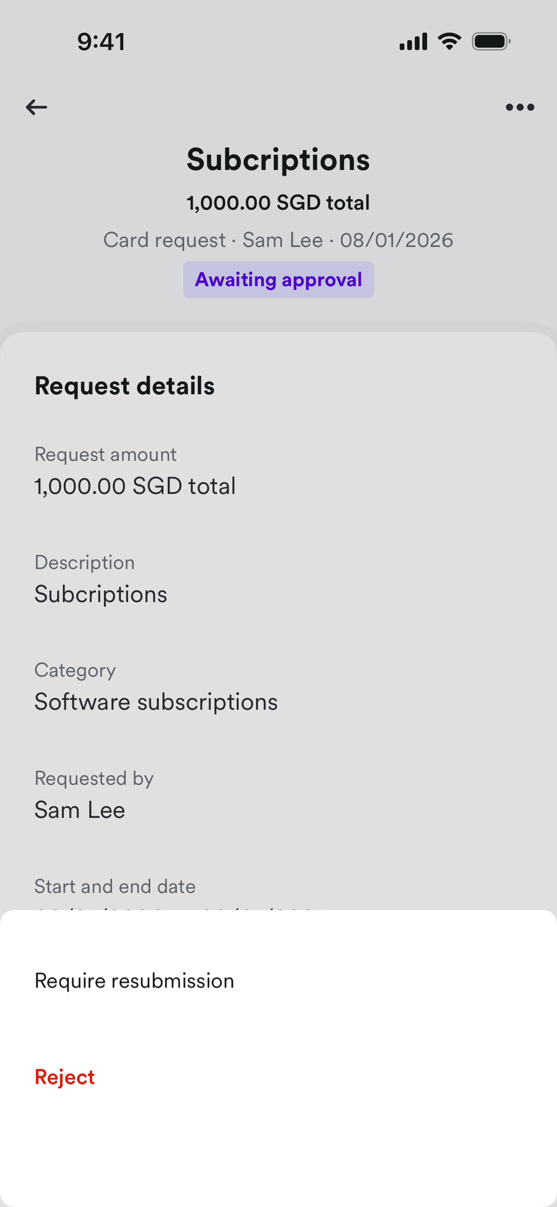 Airwallex iOS Finance interface screenshot 9