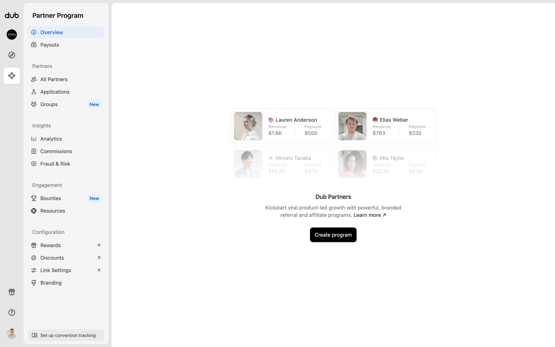Dub Web Business interface screenshot 24