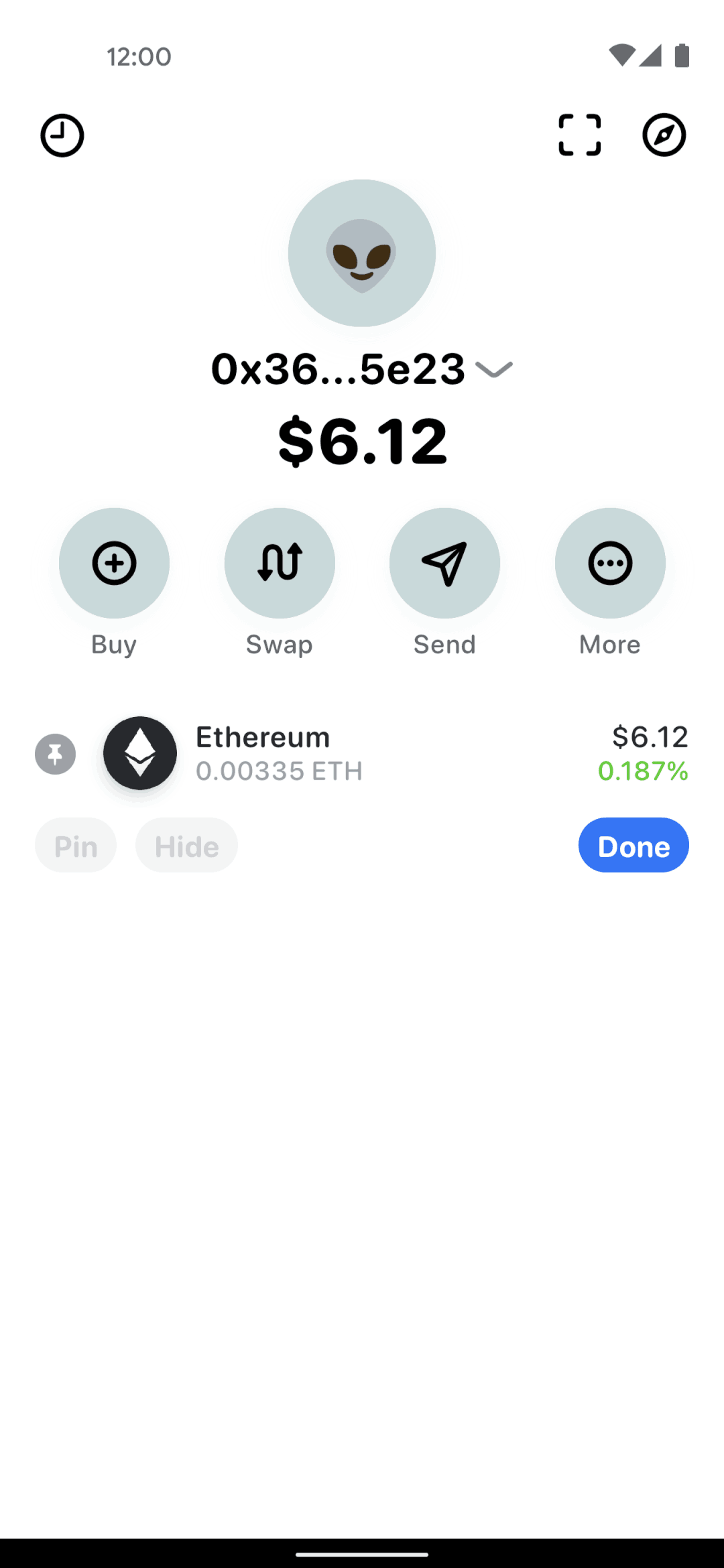 Rainbow Android Finance interface screenshot 14