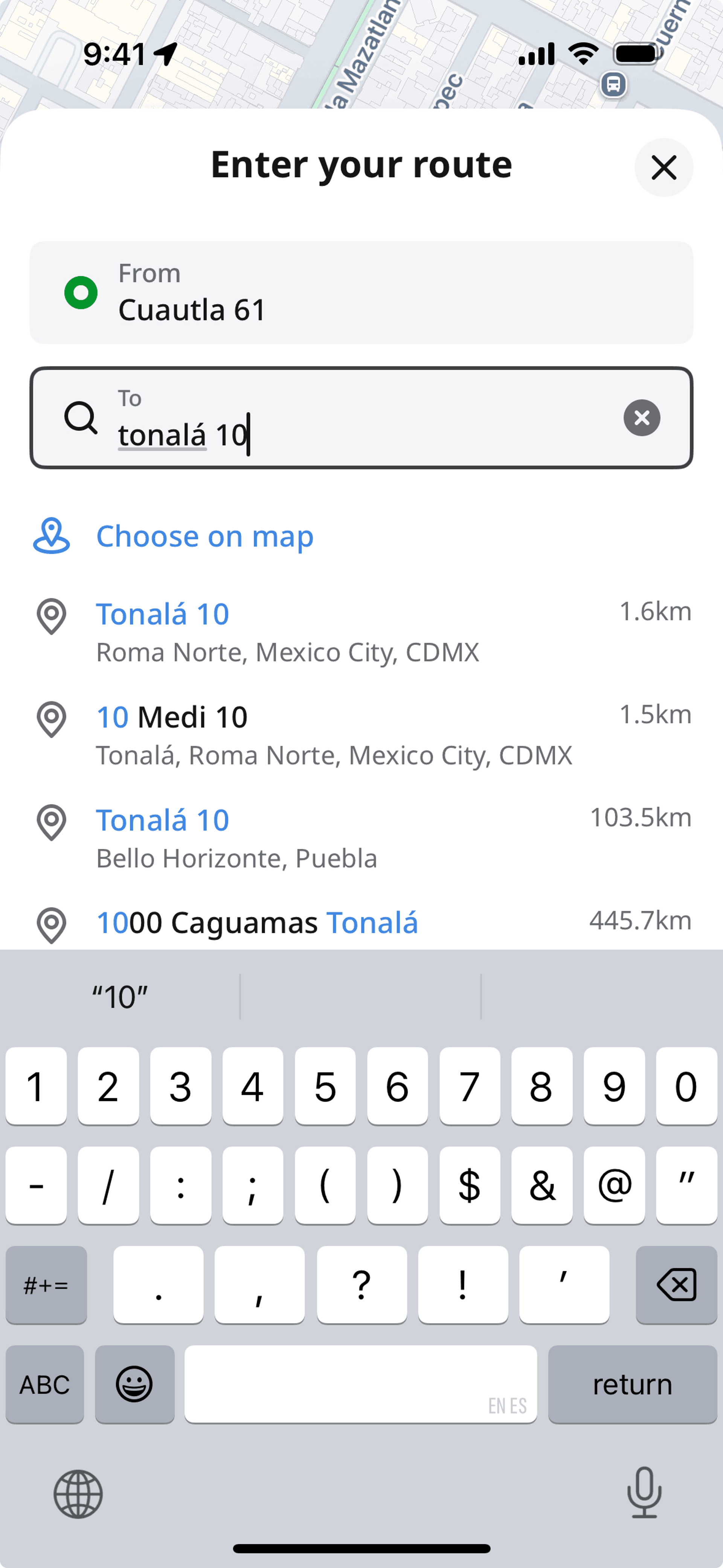 inDrive iOS Travel & Transportation interface screenshot 12