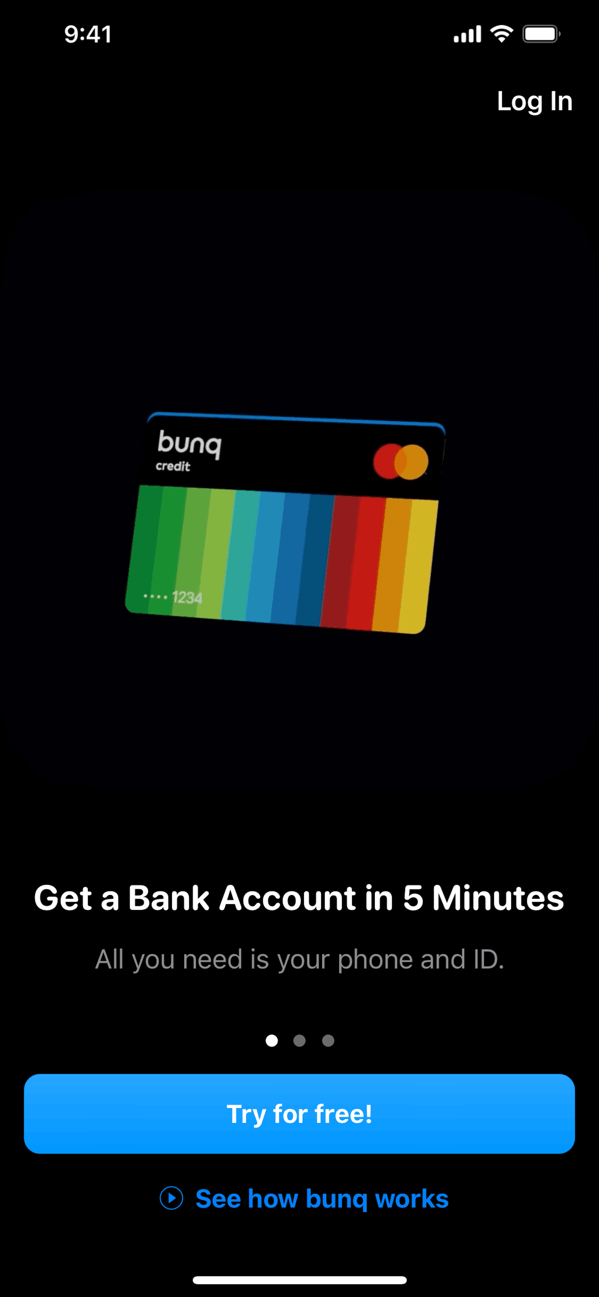 bunq iOS Finance interface screenshot 4