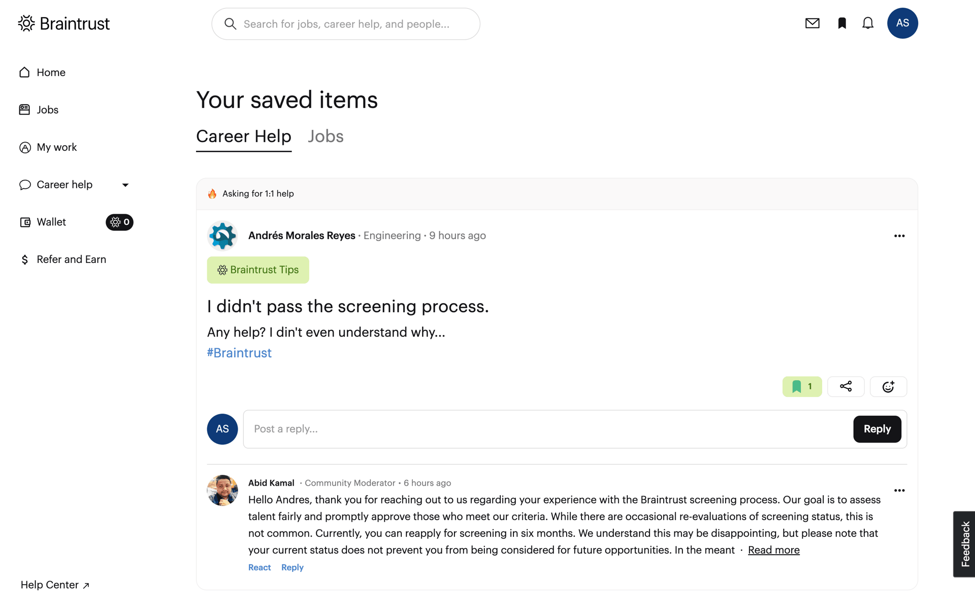 Braintrust Web AI interface screenshot 11